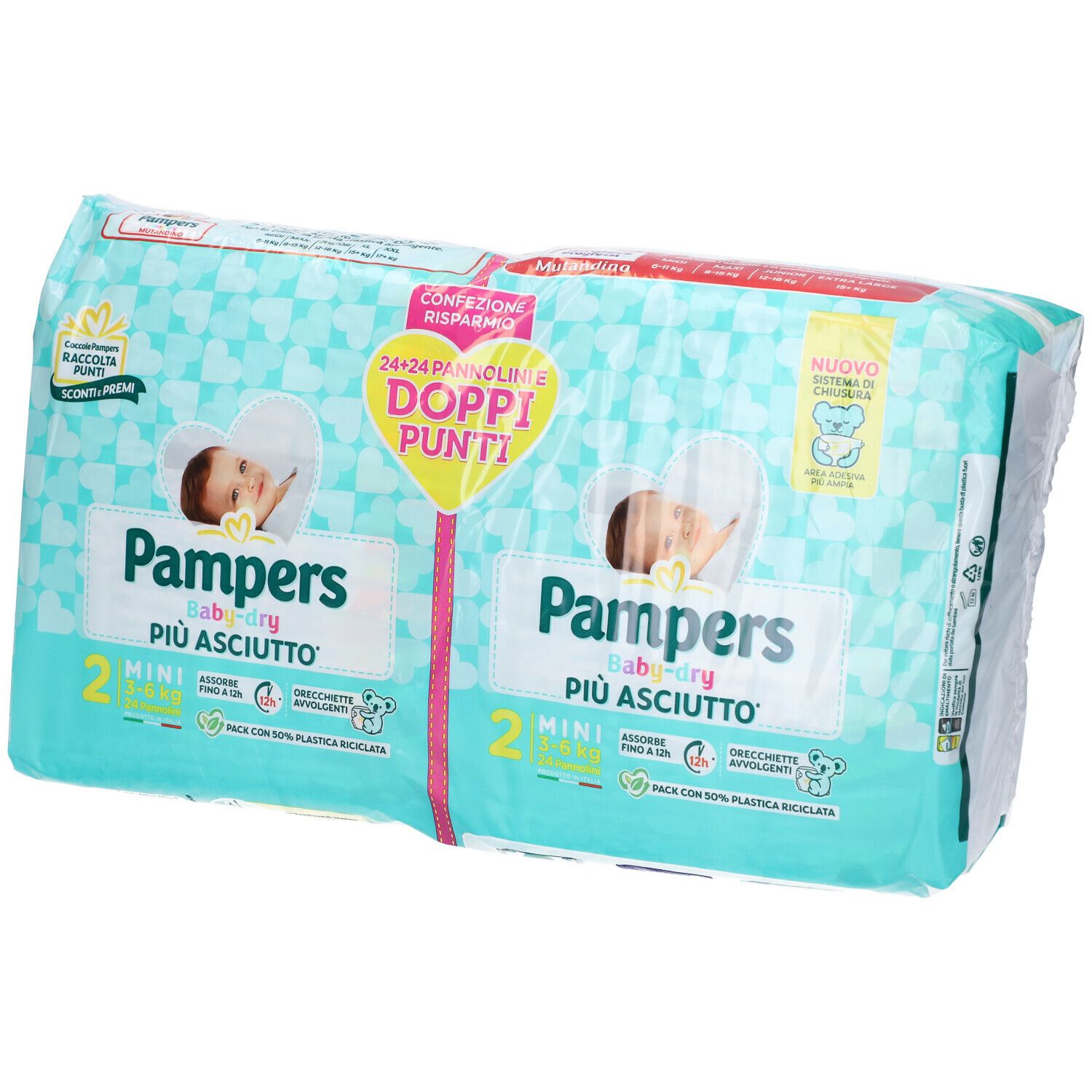Pannolini Pampers Baby Dry Maxi Pacco Scorta da 156 Pannolini Taglia 4