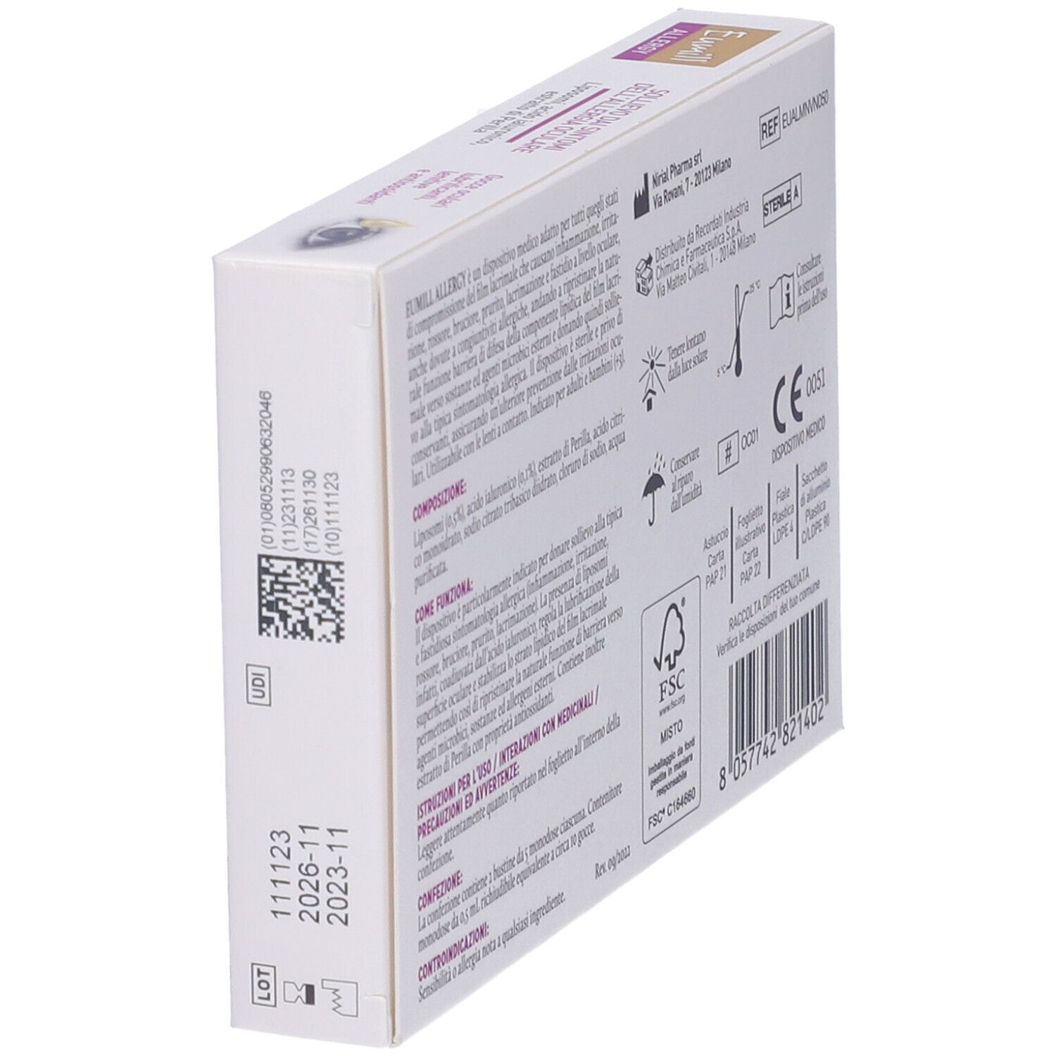 Eumill Allergy Gocce Oculari 10 Flaconcini Da 0,5 Ml