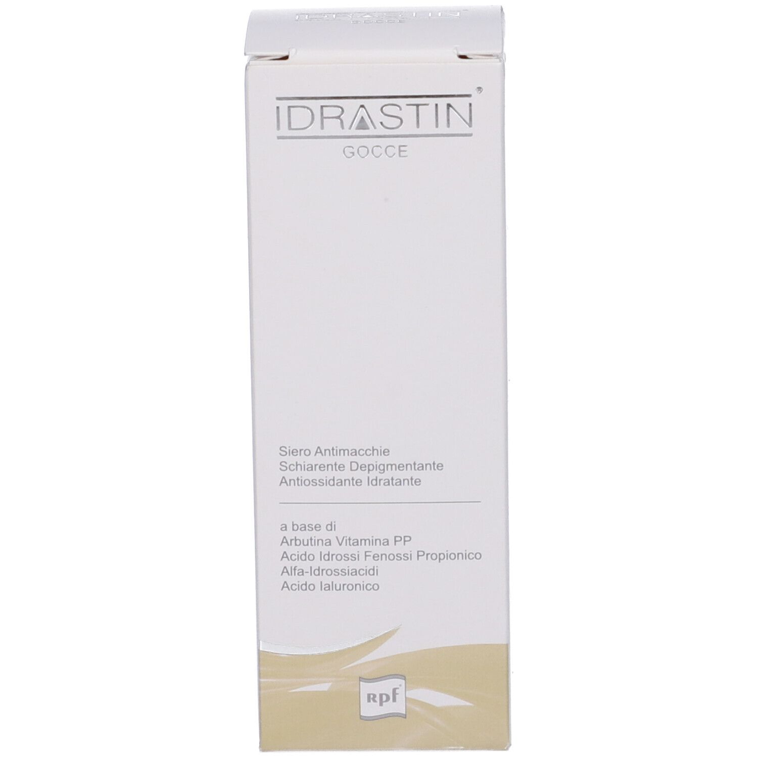 Idrastin Gocce Siero Antimacchie Schiarente Depigmentante Antiossidante Idratante 50 Ml