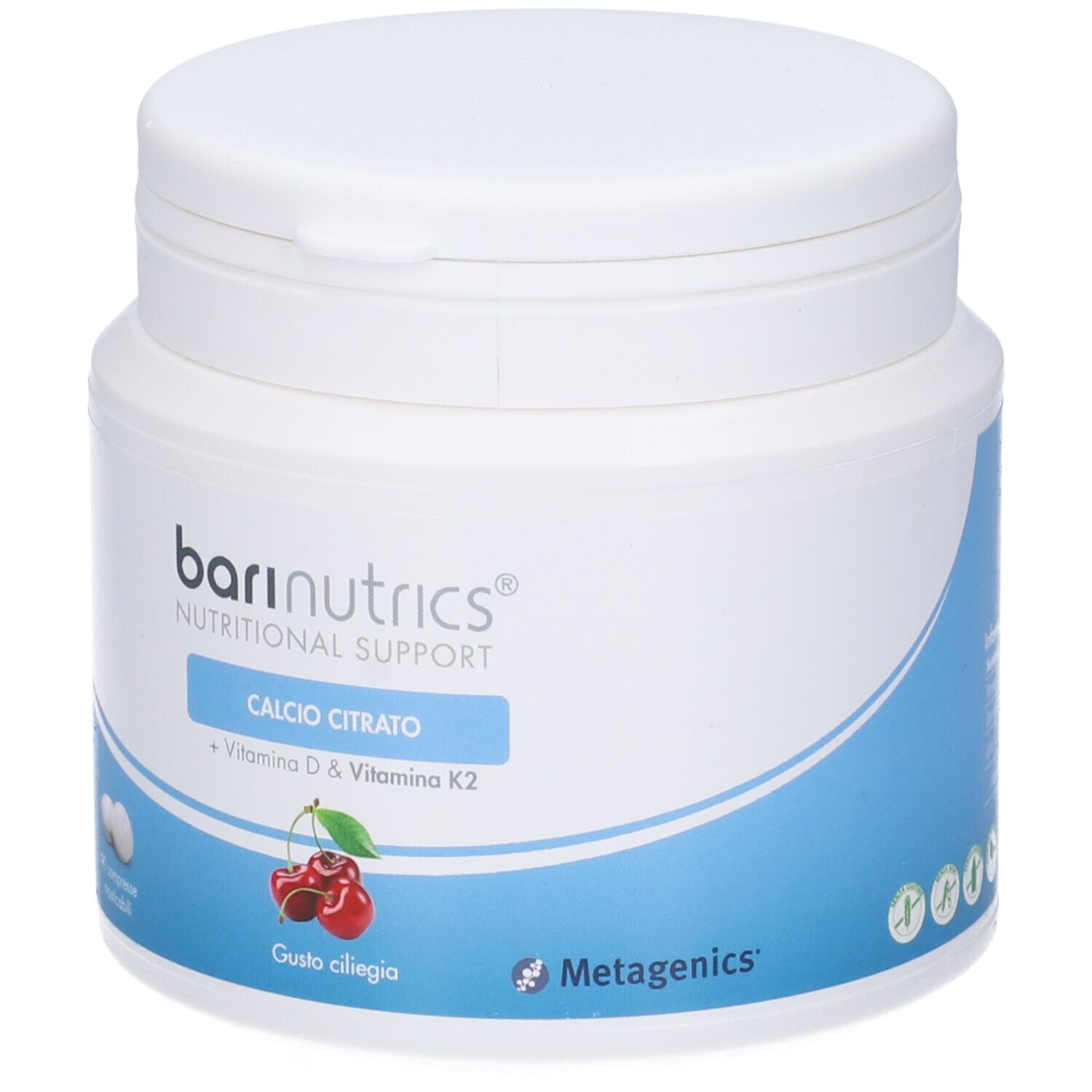 Barinutrics Calcio Citrato K2 Ciliegia 90 Compresse
