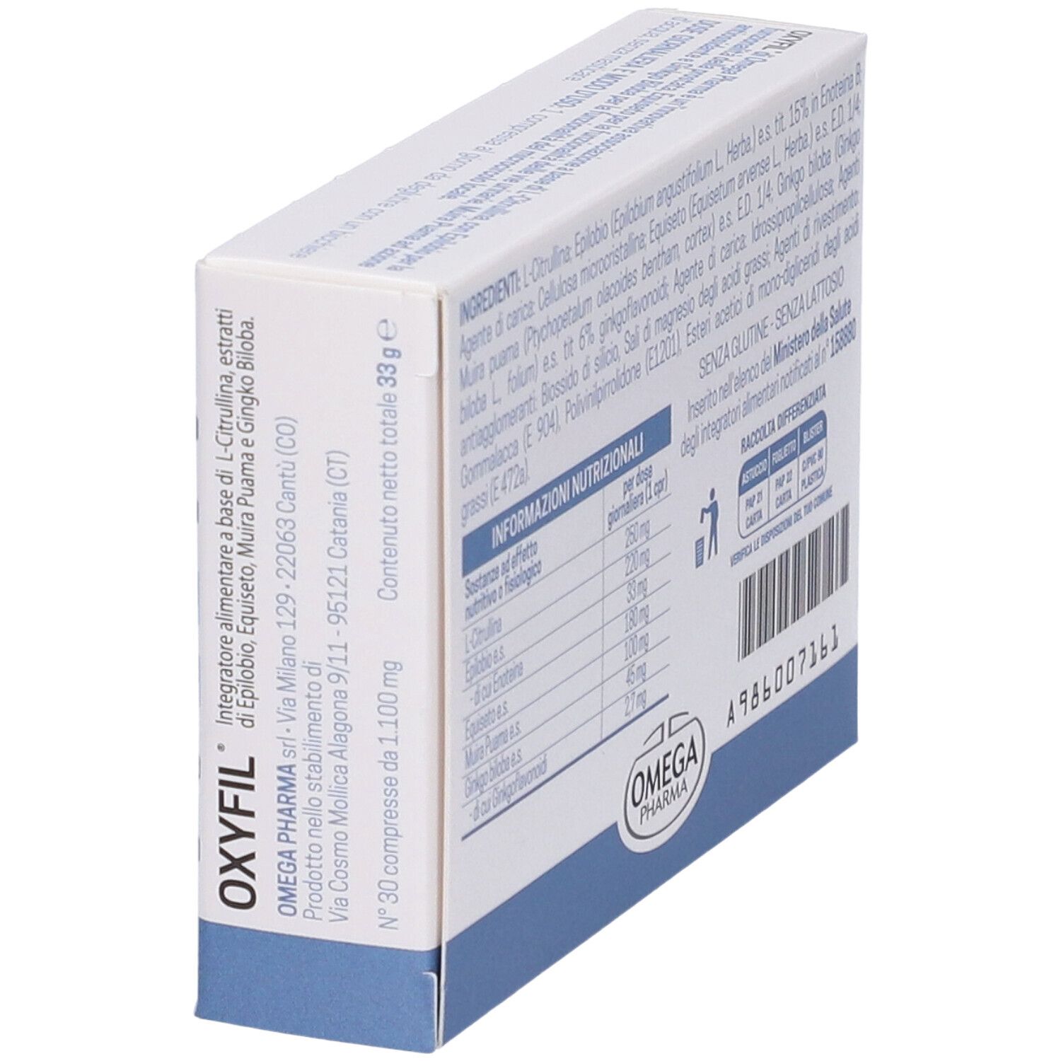 Oxyfil 30 Compresse