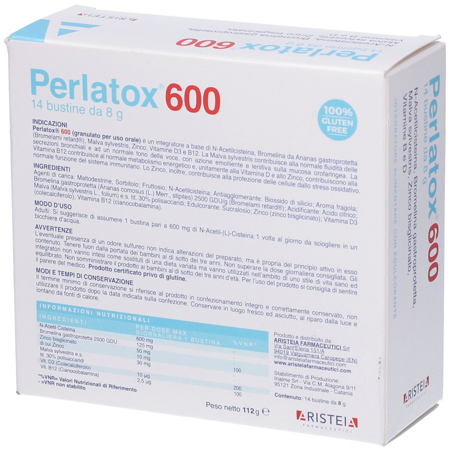 Perlatox 600 in Bustine Nuova Formulazione