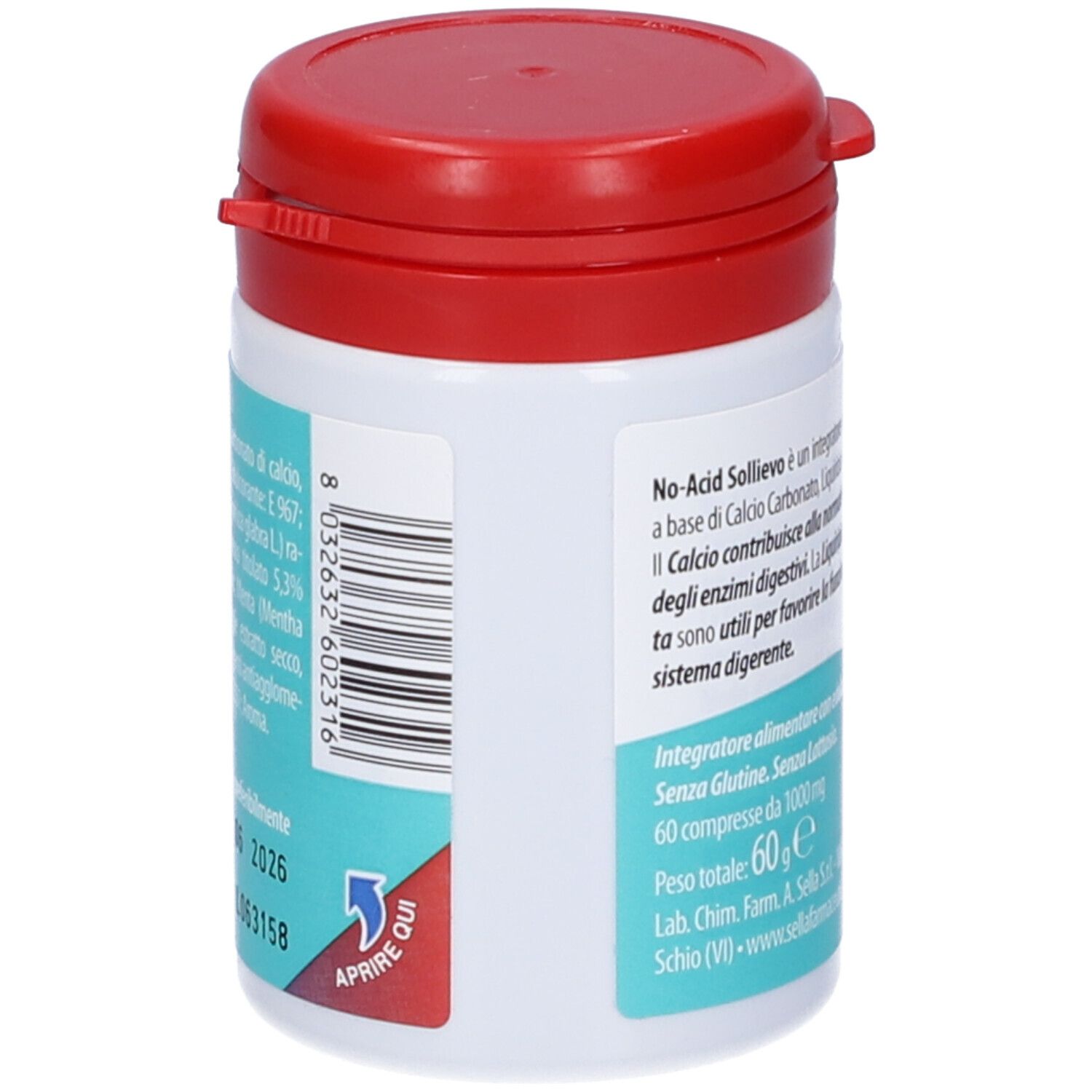 Sella No-Acid Sollievo Compresse Masticabili