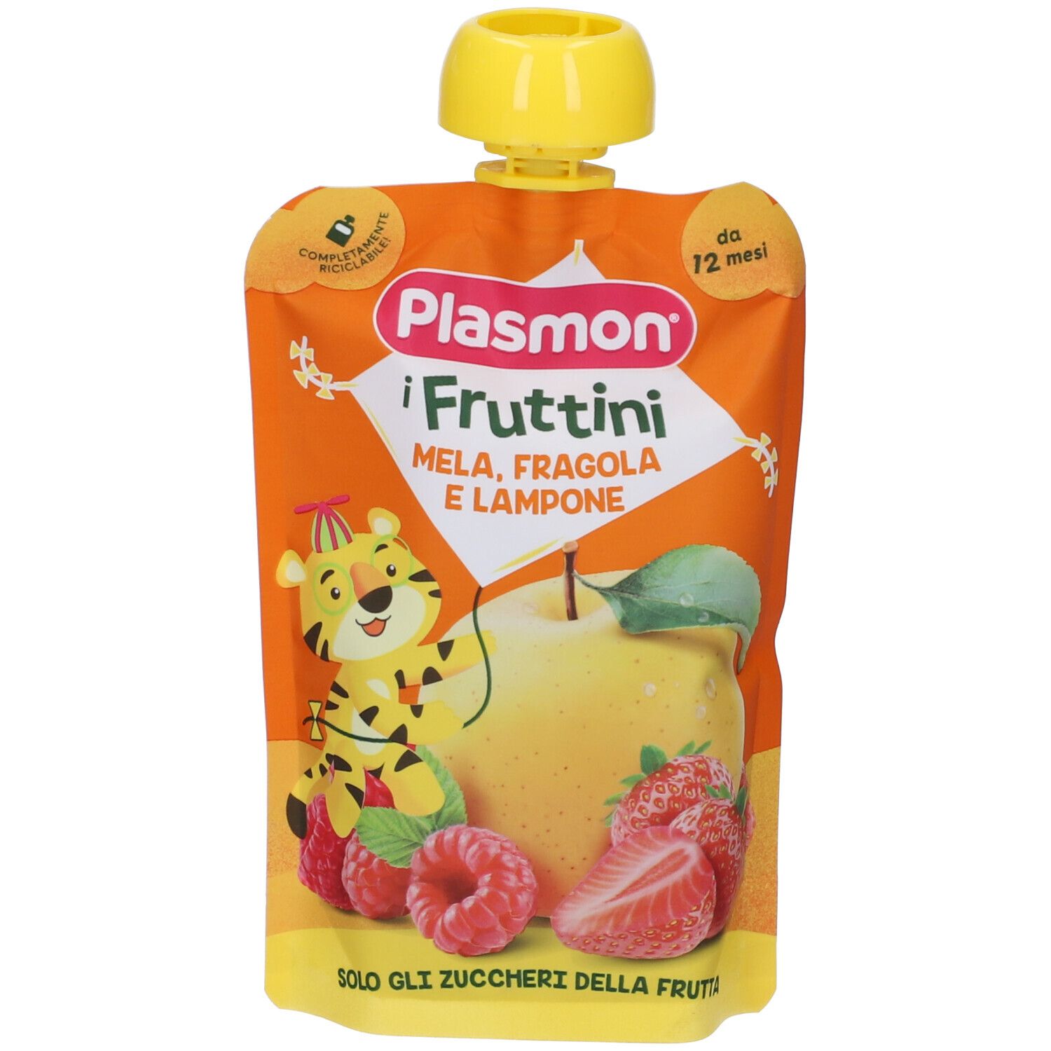 Plasmon I Fruttini Mela Fragola E Lampone 130 G