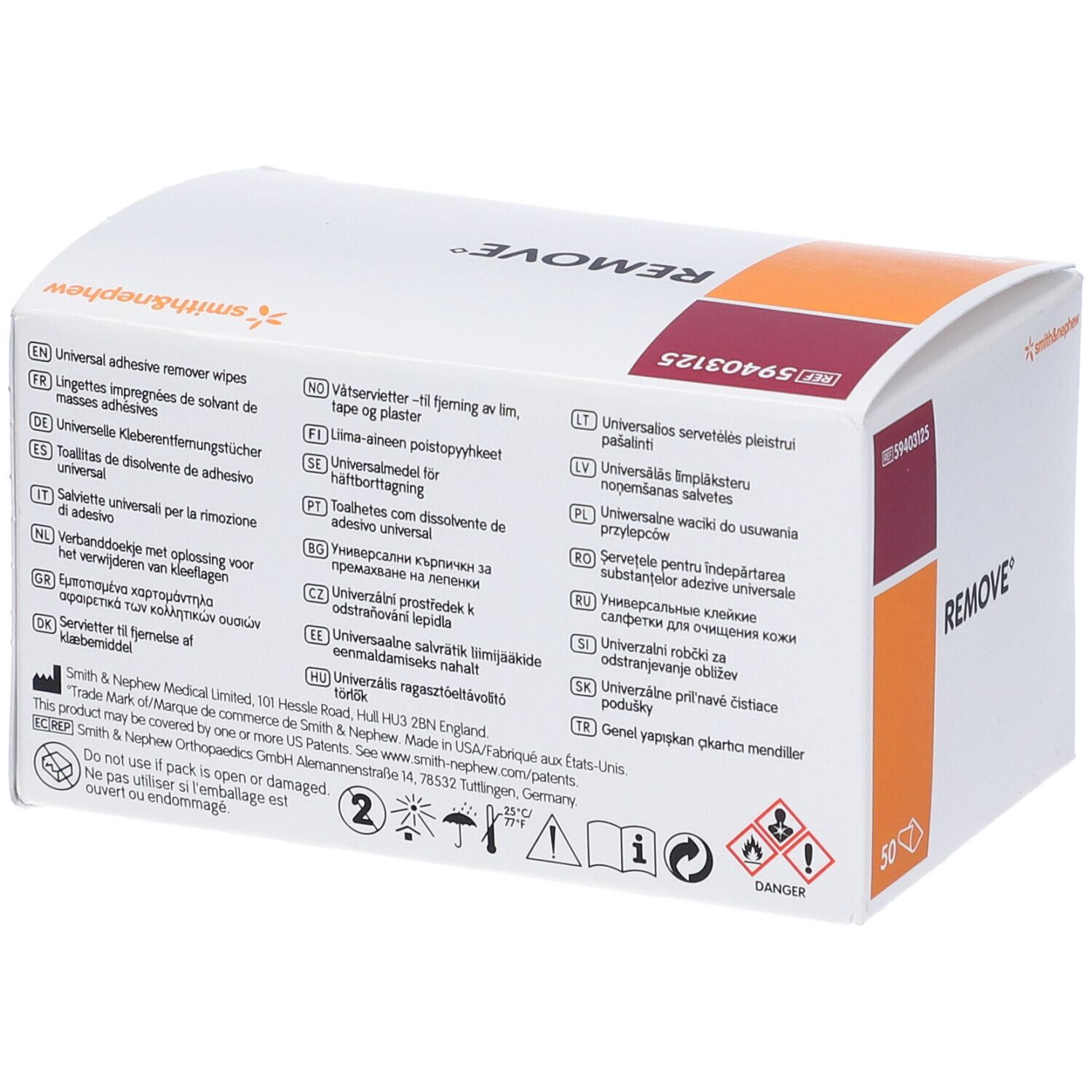 Salviette Imbevute Di Solvente Per La Rimozione Delle Bende E Delle Medicazioni Adesive Provox Remove 50 Pezzi