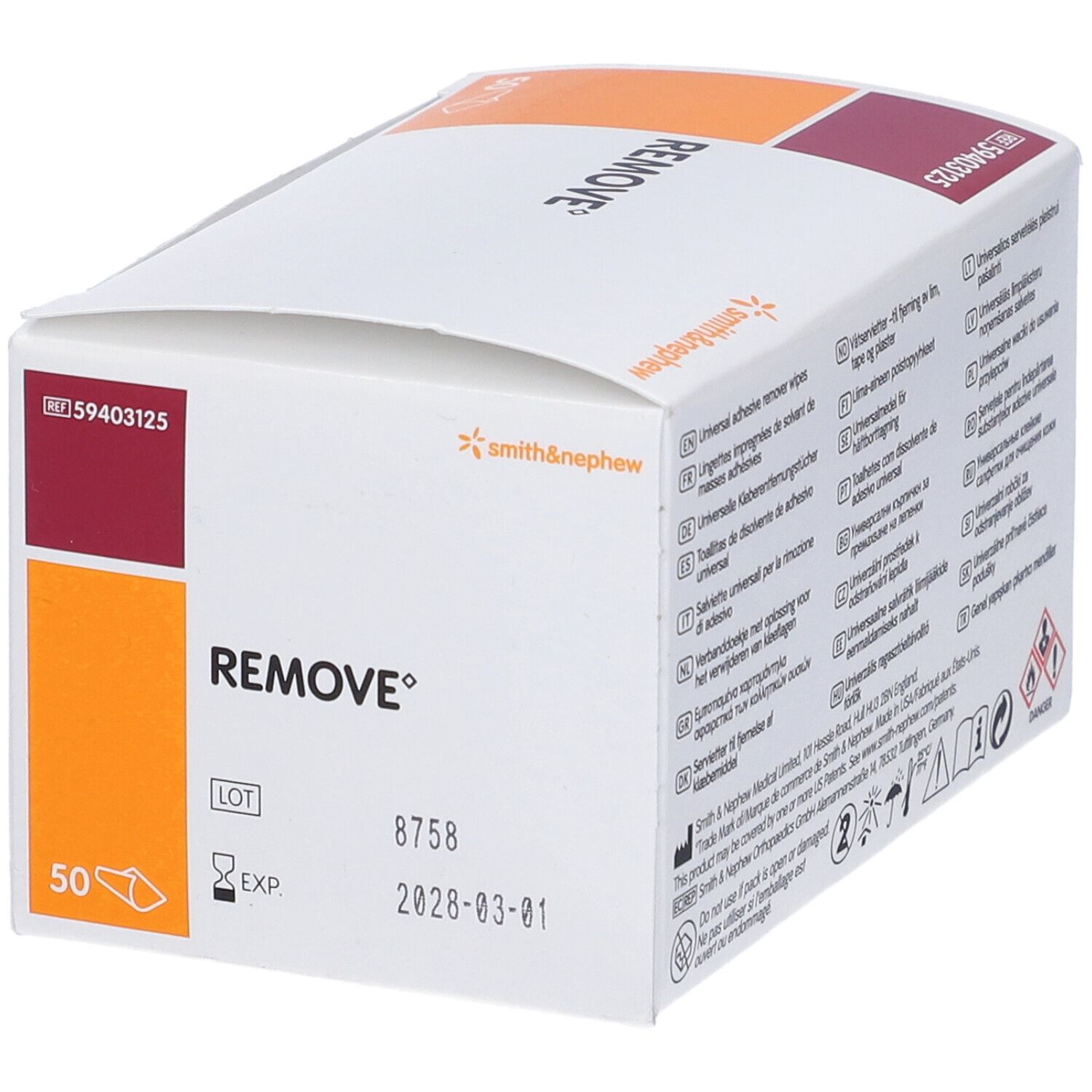 Salviette Imbevute Di Solvente Per La Rimozione Delle Bende E Delle Medicazioni Adesive Provox Remove 50 Pezzi