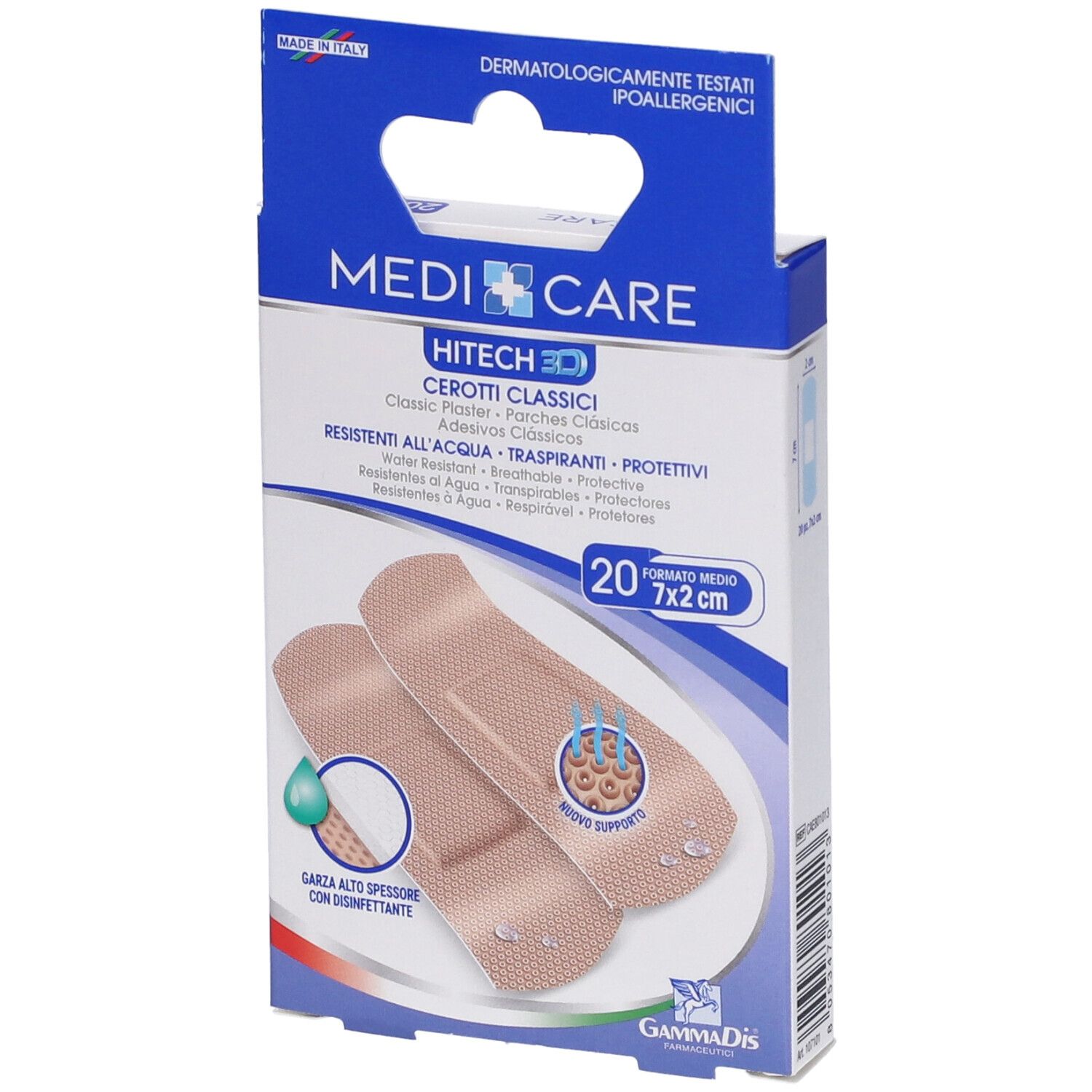 Medicare Hitech 3D Cerotti Classici Misura Media 7x2cm