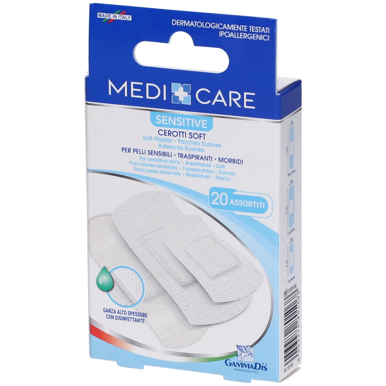 Medicare Sensitive Cerotti Soft Assortiti 20pz