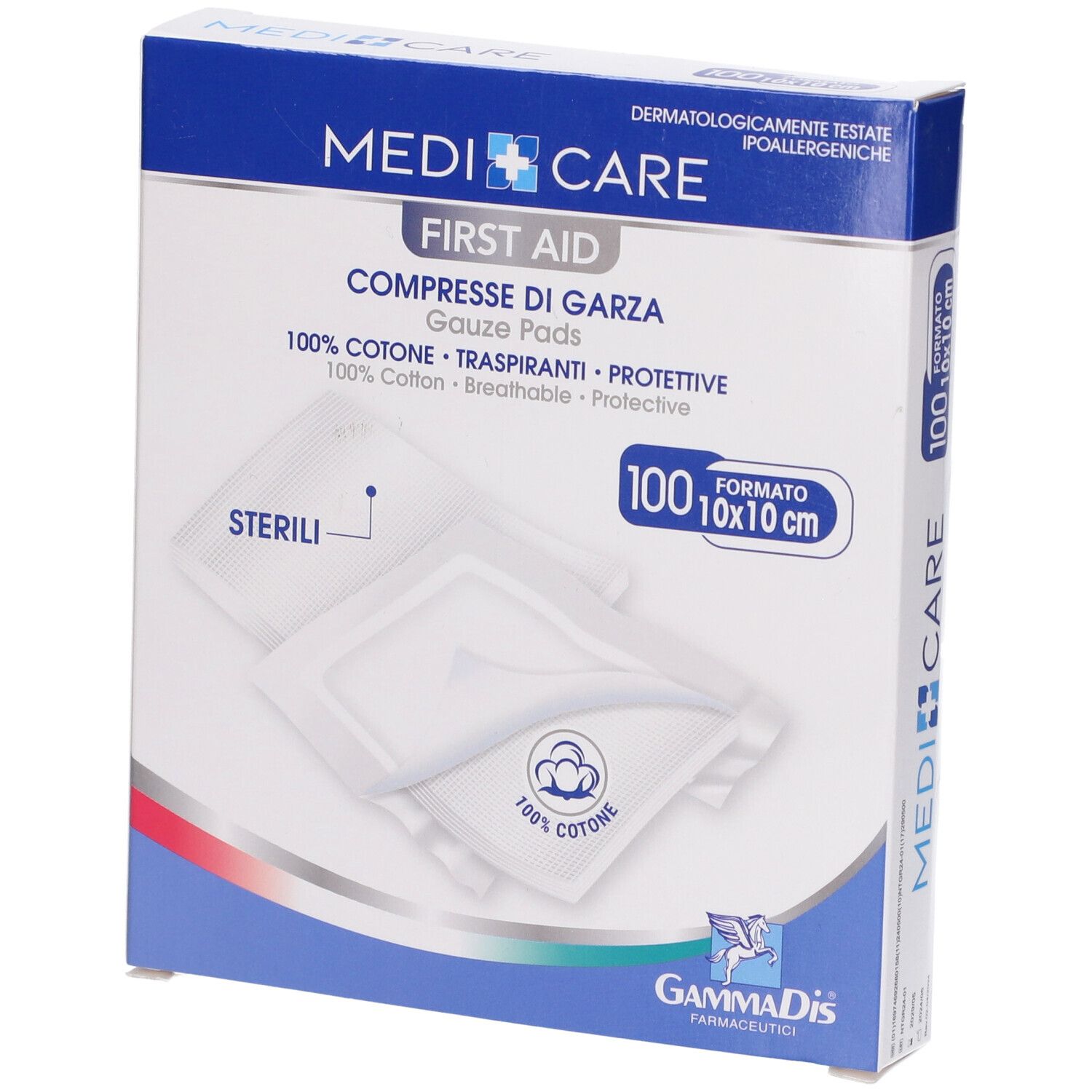 Garza Cotone 10X10 Cm 100 Pezzi