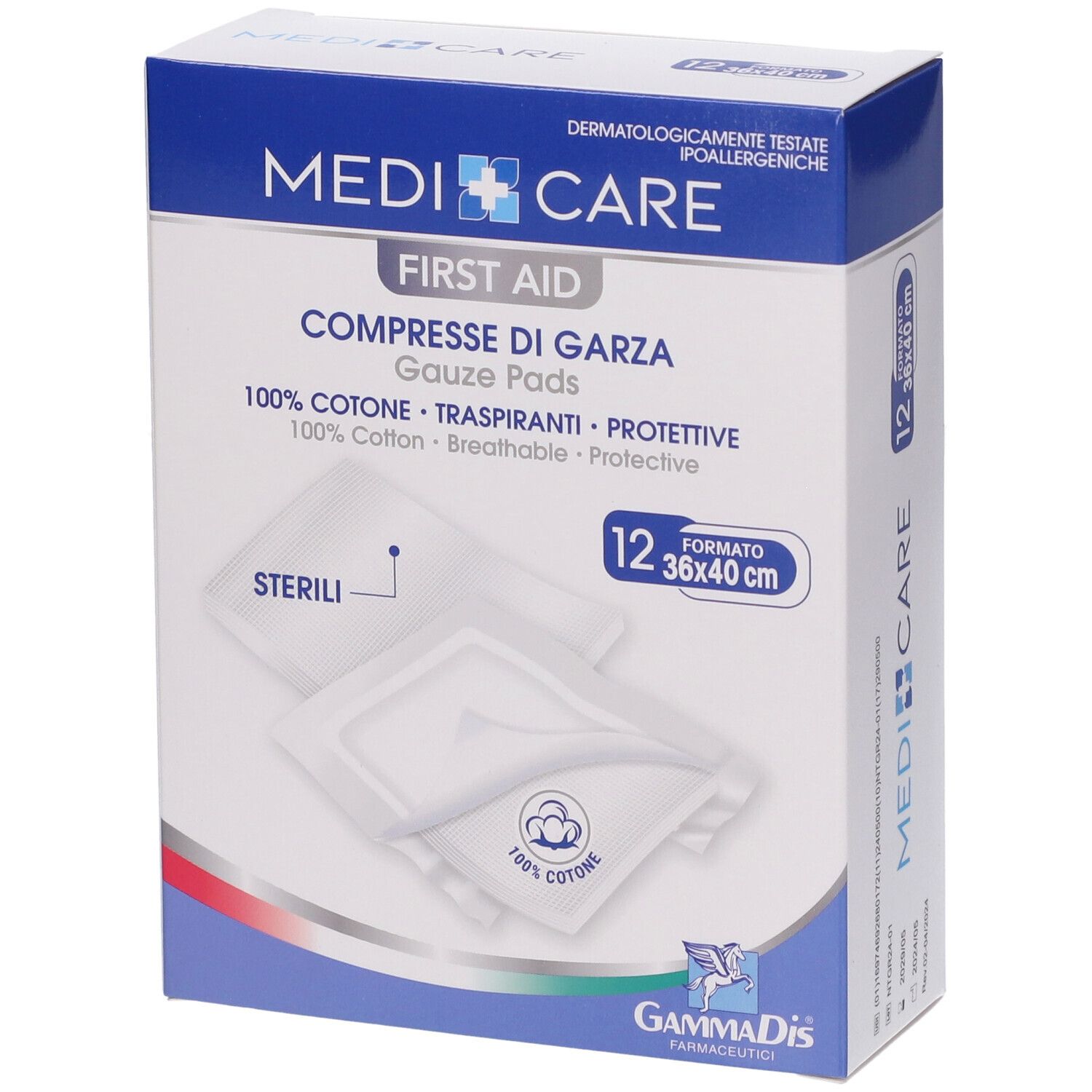 Garza Cotone 36X40 Cm 12 Pezzi