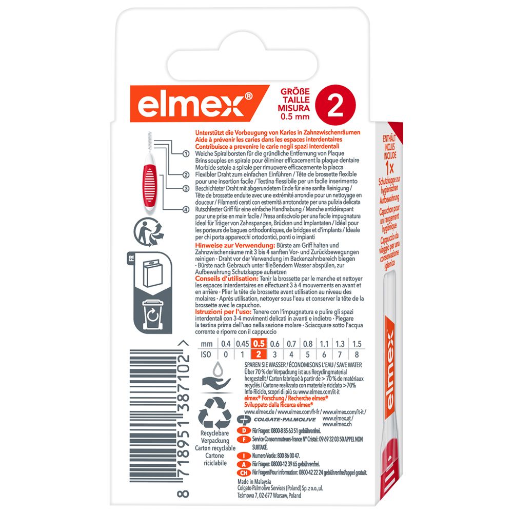 Elmex Interdental Brush Red 0,5mm