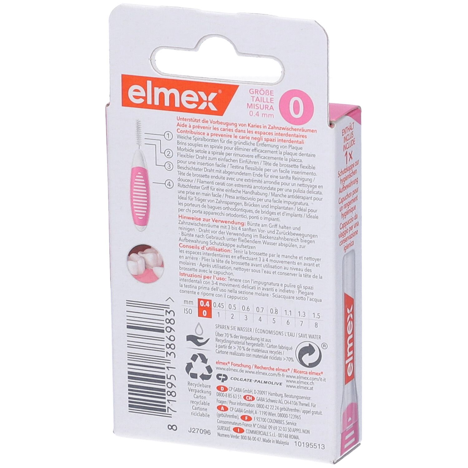 Elmex Interdental Brush Pink