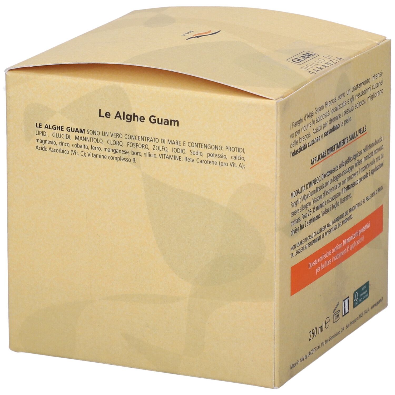 GUAM® Fanghi D'alga Trattamento Intensivo Braccia 250 Ml - risparmia il 10% con il codice: Guam10