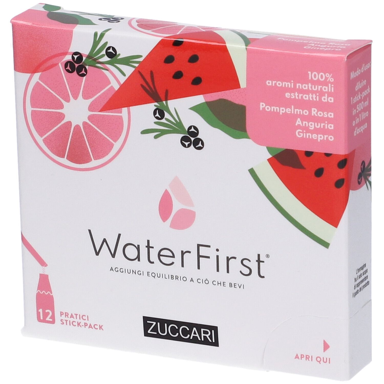 WaterFirst Pompelmo Rosa, Anguria, Ginepro