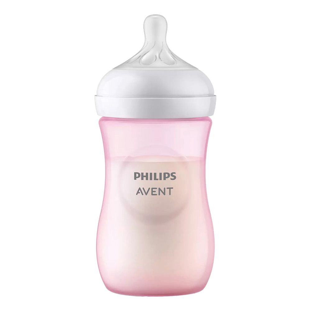 Avent Biberon Natural Response Da 260Ml Rosa Tettarella Flusso 3