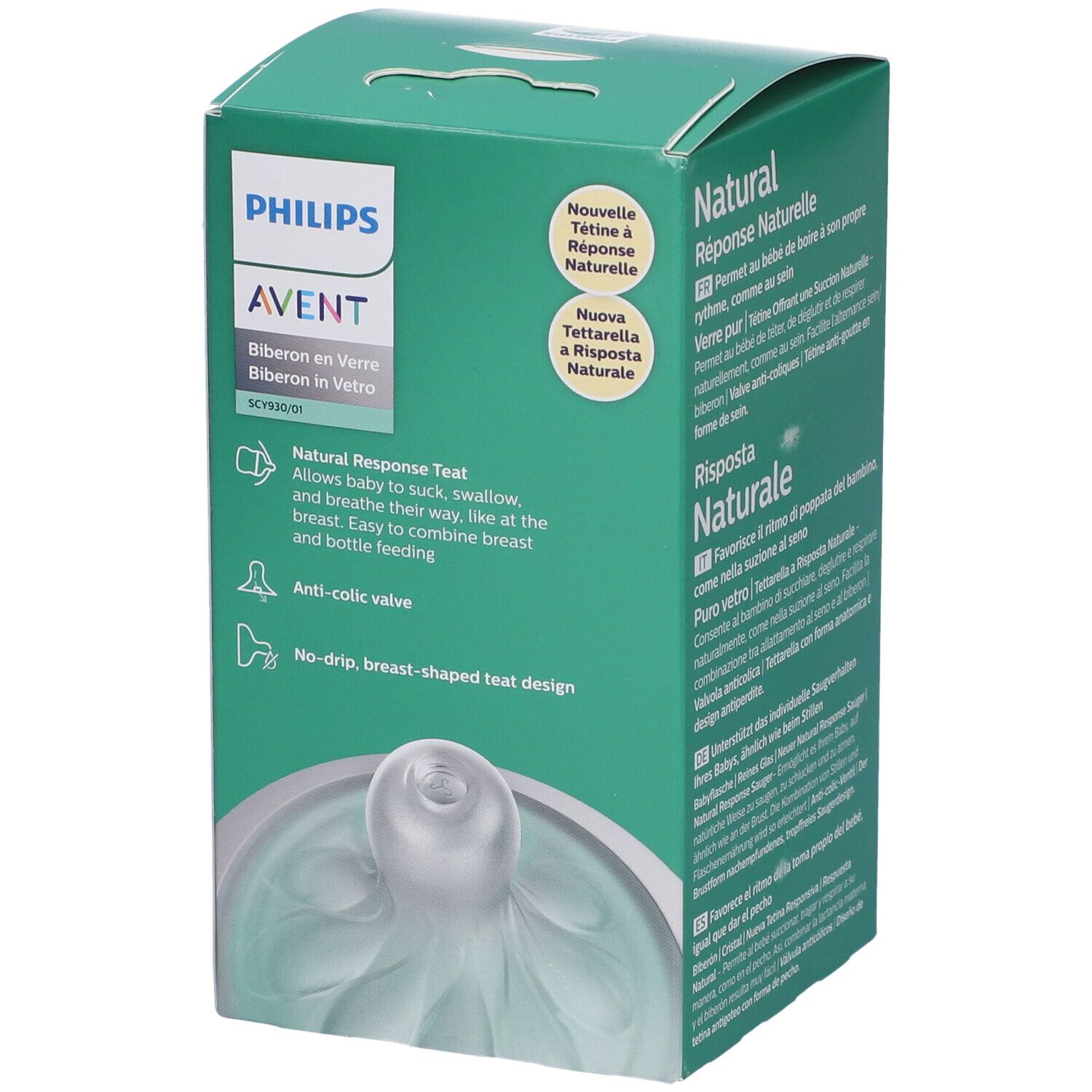 Avent Biberon Natural 3,0 Vetro 125 Ml