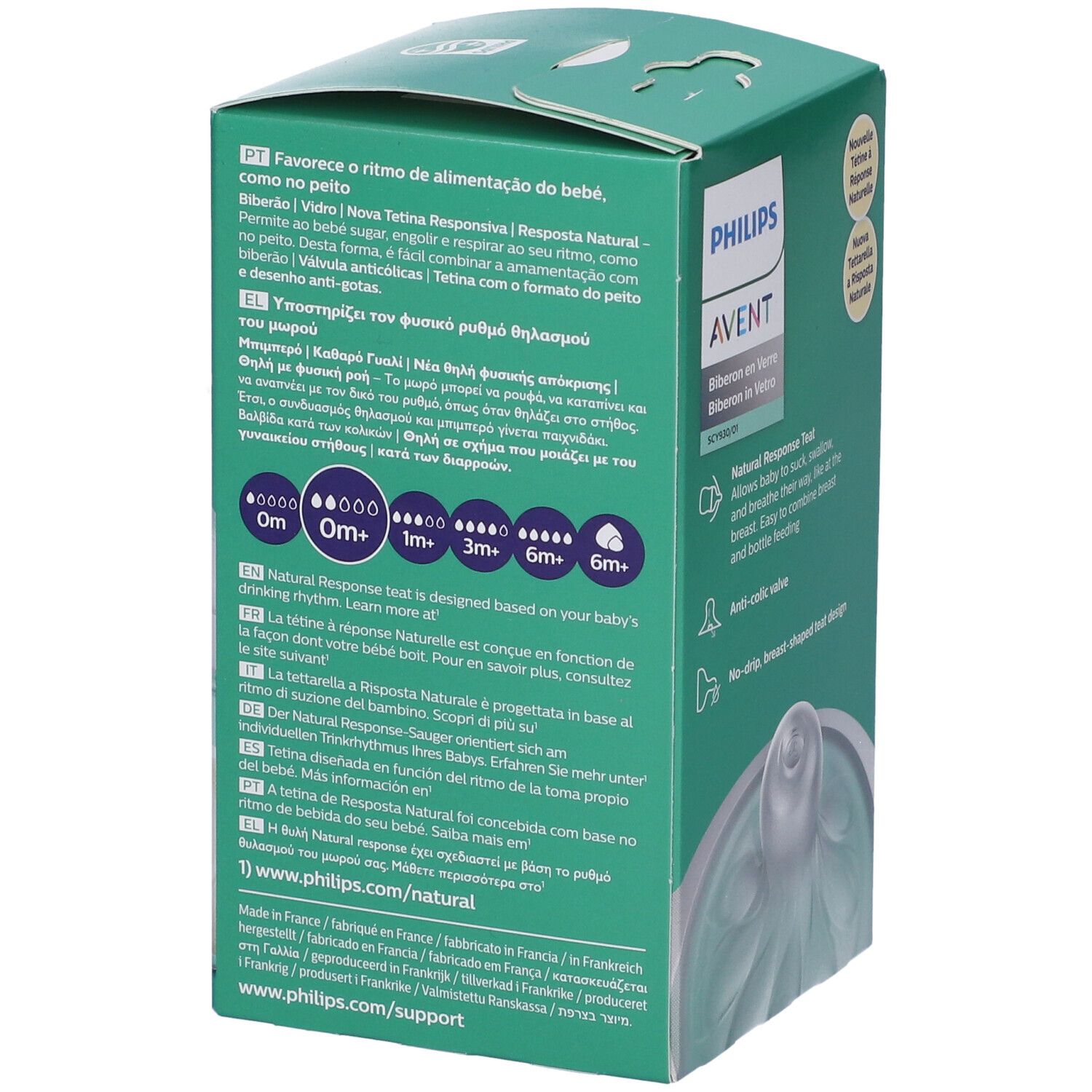 Avent Biberon Natural 3,0 Vetro 125 Ml