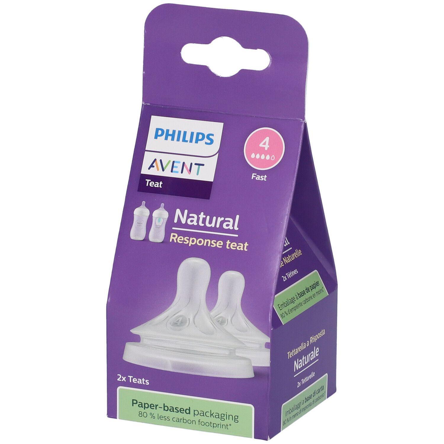 Avent Tettarella Natural 3,0 3M+ 2 Pezzi