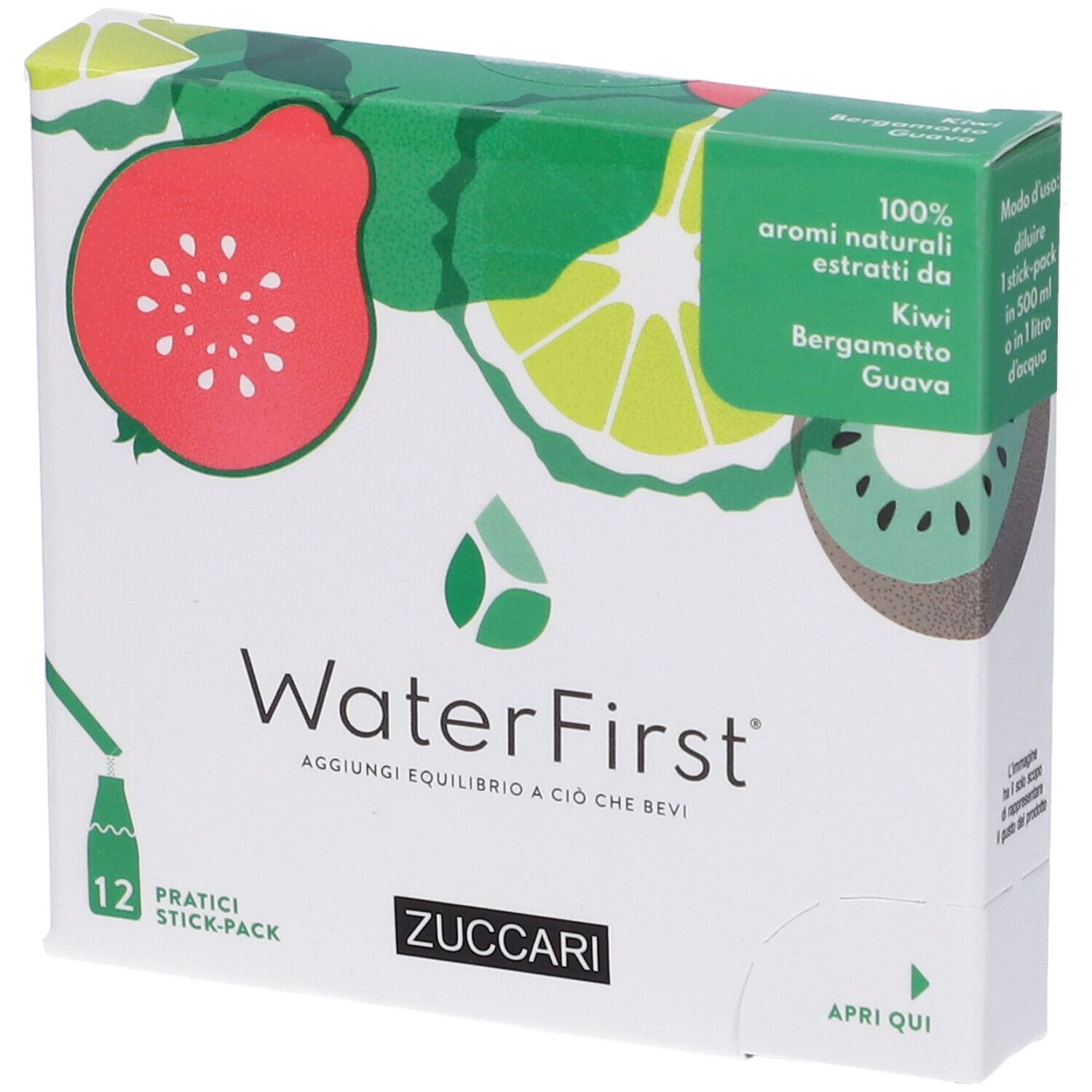 WaterFirst Kiwi, Bergamotto, Guava