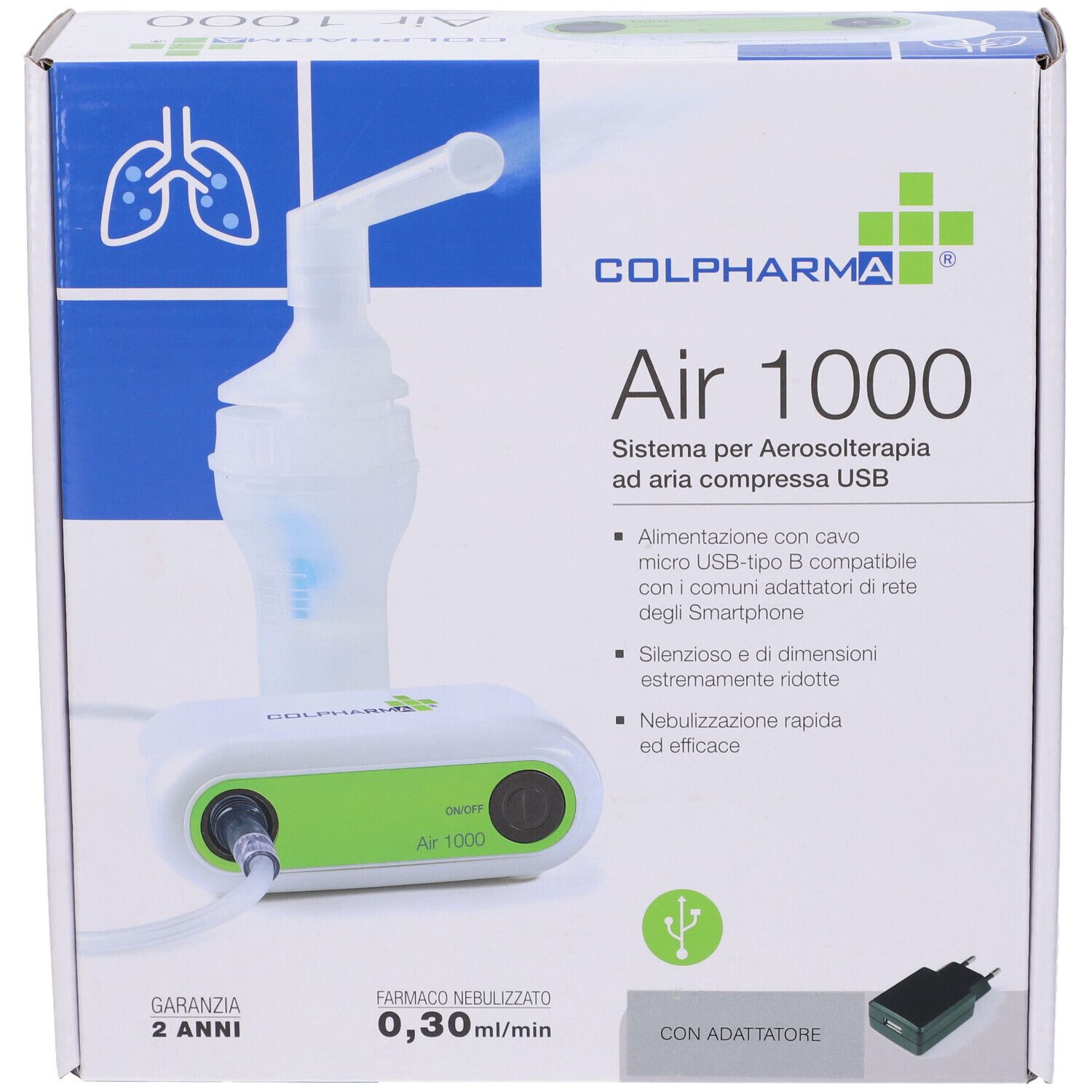 Aerosol Colpharma Air 1000 Usb Con Trasformatore