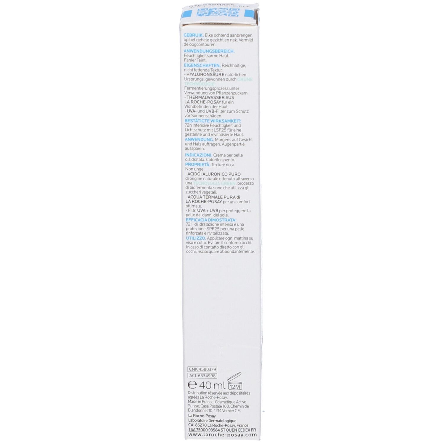 Hydraphase Ha Uv Riche 40 Ml