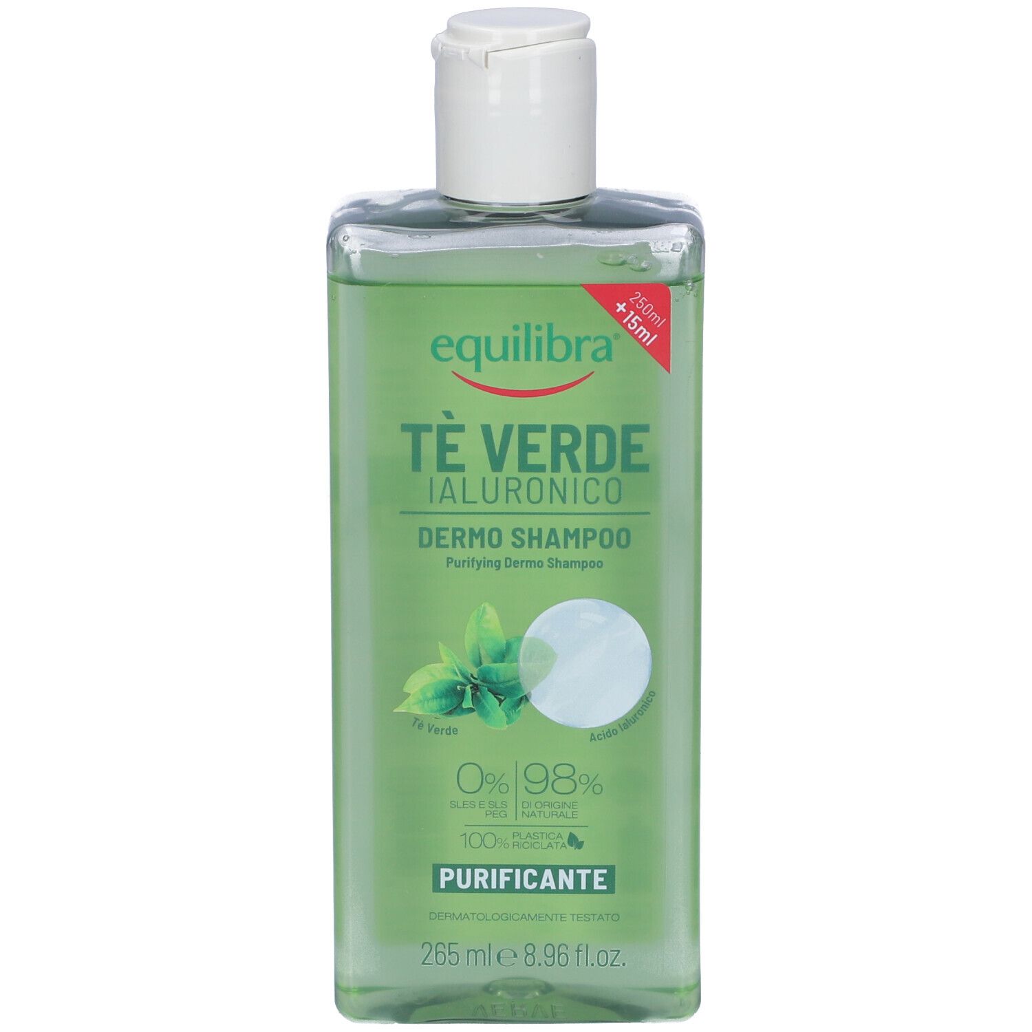 Equilibra Shampoo Tè Verde Ialuronico