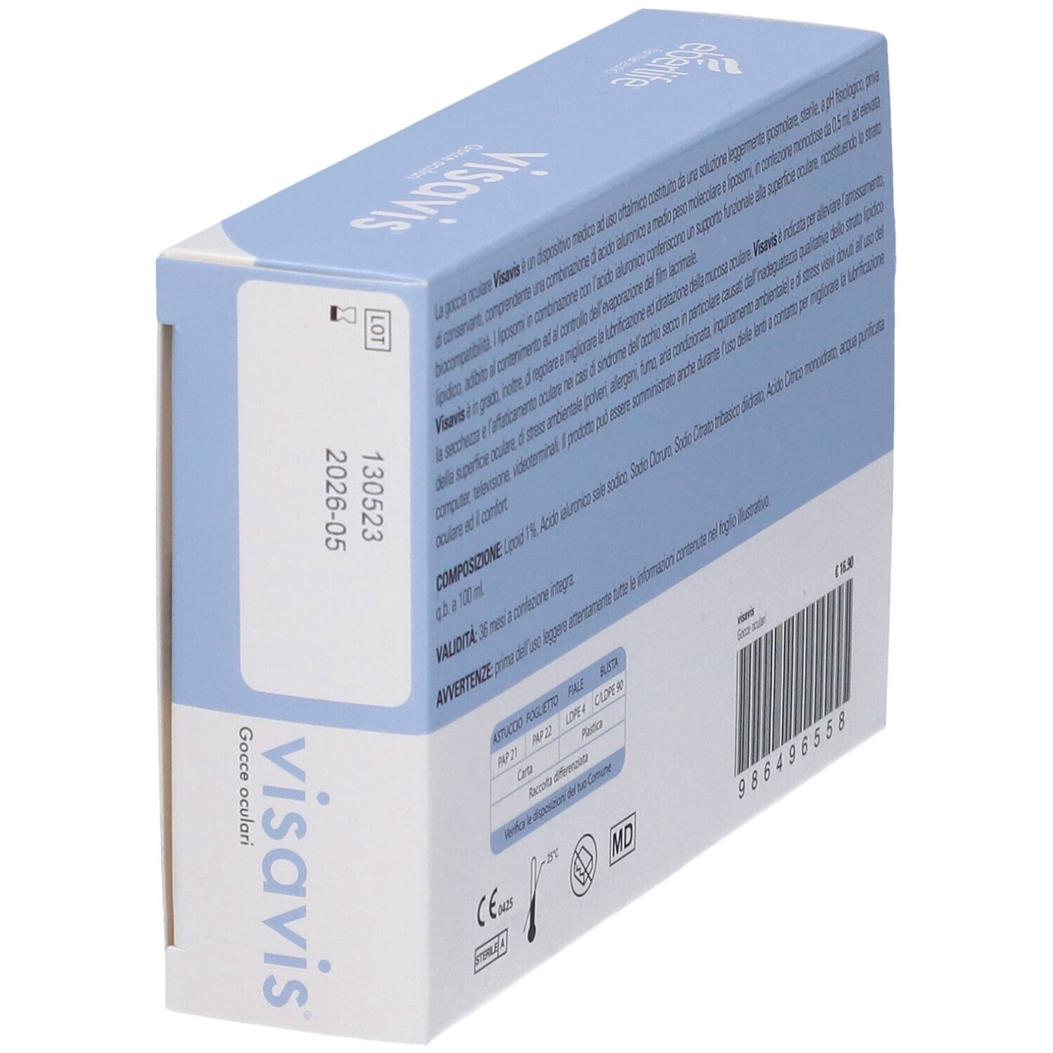 Gocce Oftalmiche Visavis 20 Fiale Da 0,5 Ml