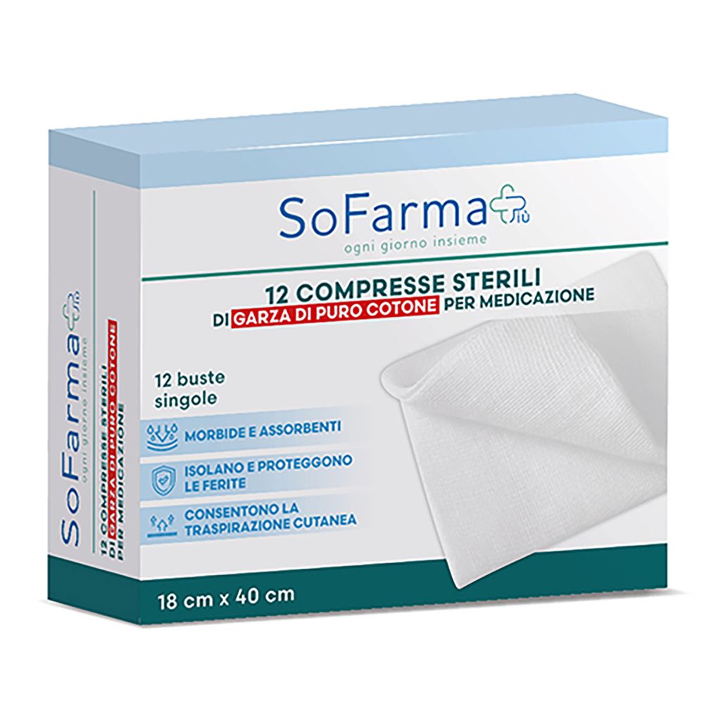 Sofarmapiu' Compressa In Cotone 18X40 Cm