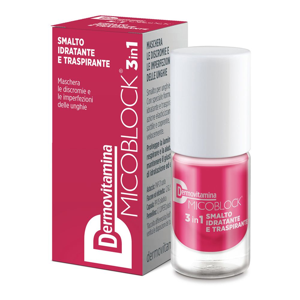 Dermovitamina Micoblock® 3 in 1 Smalto Idratante e Traspirante Rosa Geranio
