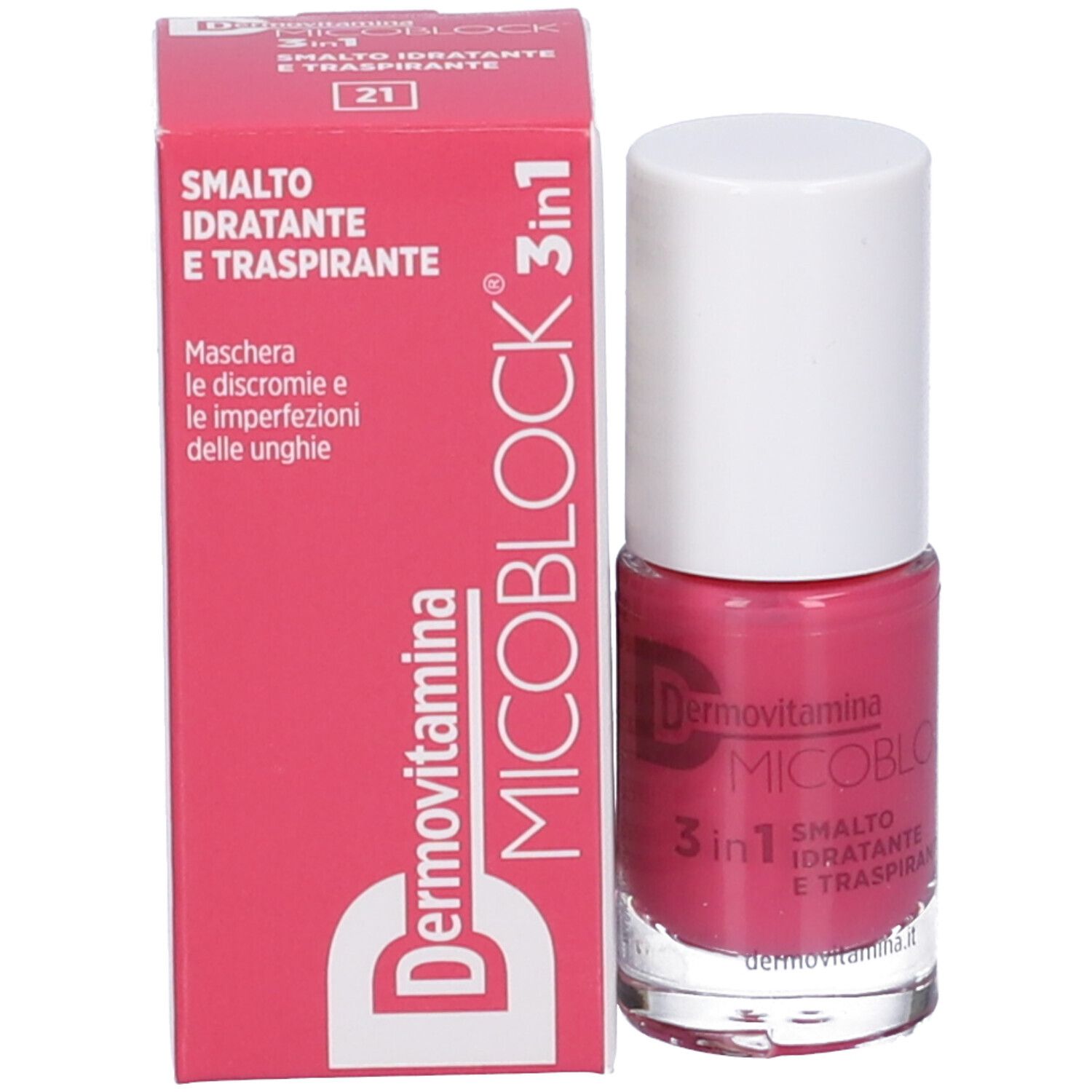 Dermovitamina Micoblock® 3 in 1 Smalto Idratante e Traspirante Rosa Geranio