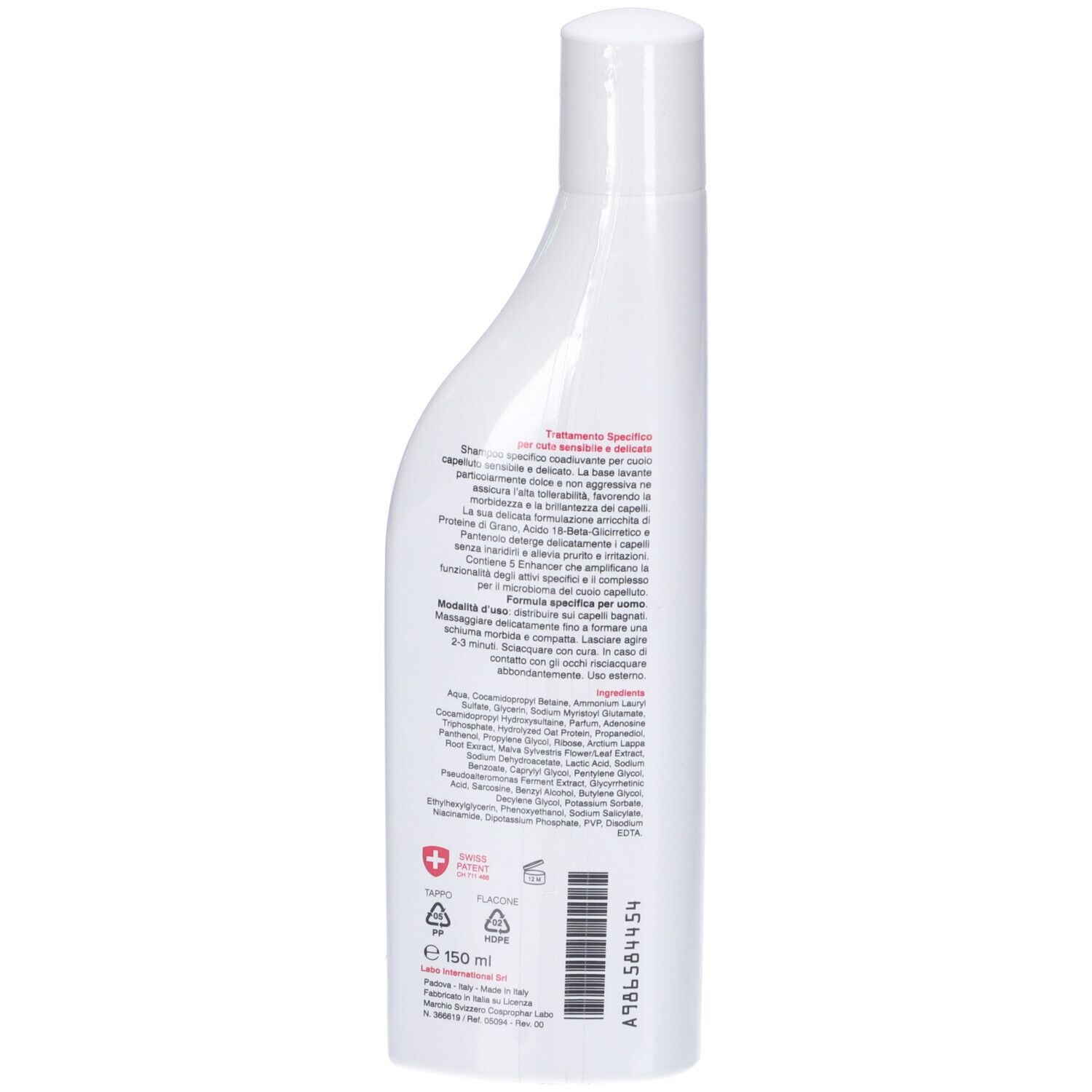 Labo Shampoo Specifico Cute Sensibile Formula Uomo