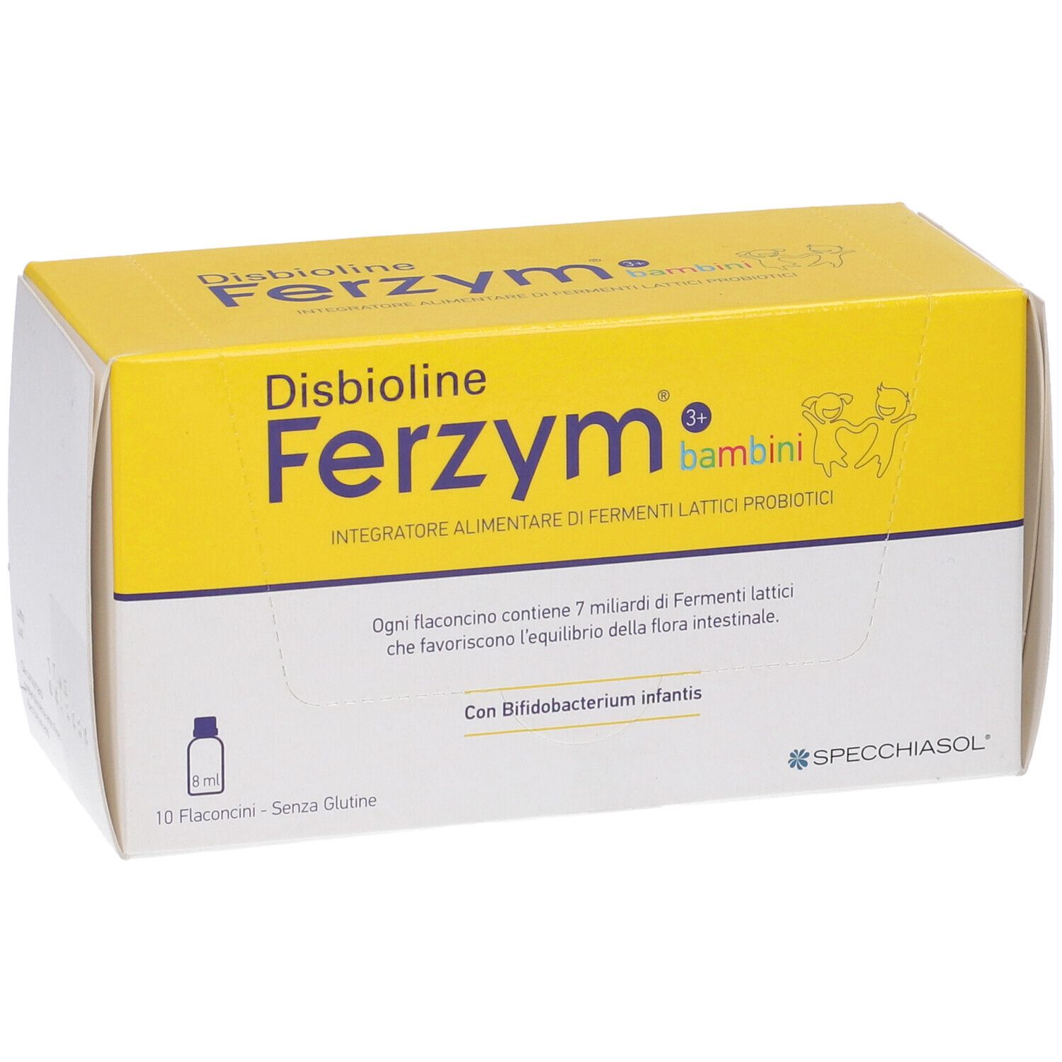 Disbioline Ferzym Bambini 10 Flaconcini Da 8 Ml