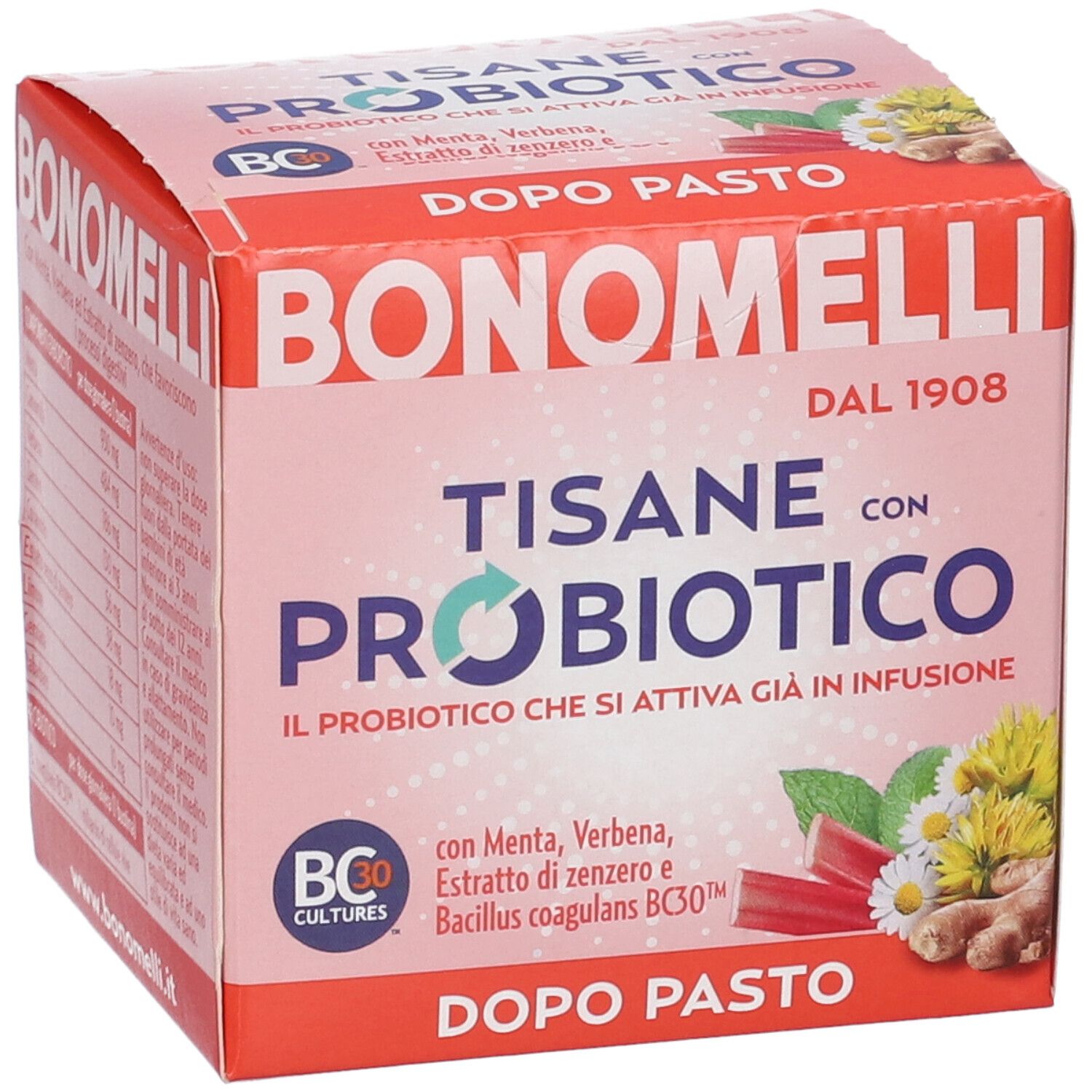 Bonomelli Tisane con Probiotico, Dopo Pasto, 10 filtri
