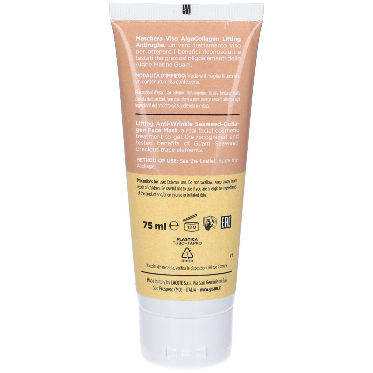 Guam Maschera Viso AlgaCollagen Lifting Antirughe - risparmia il 10% con il codice: Guam10