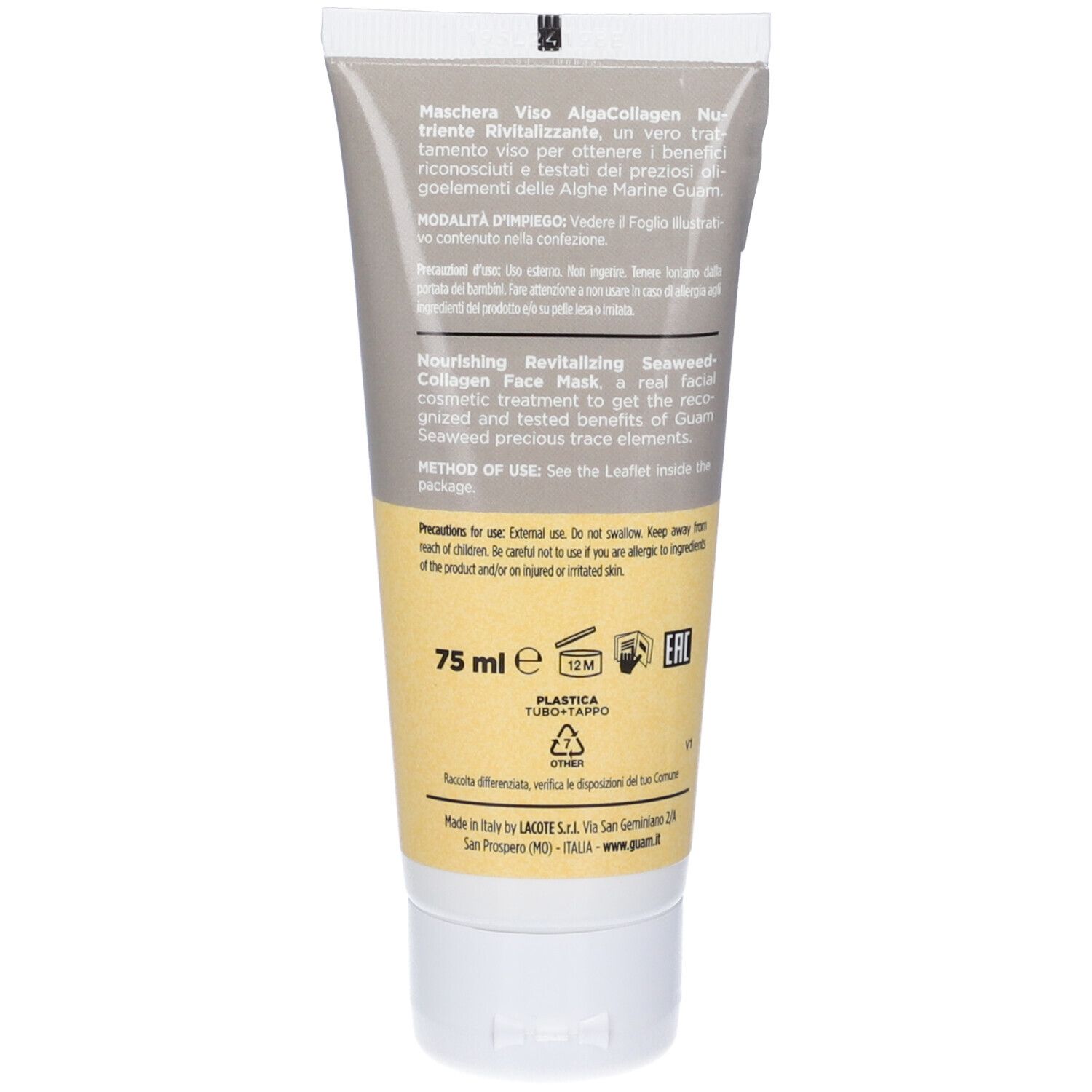 Guam Maschera Viso AlgaCollagen Nutriente Rivitalizzante