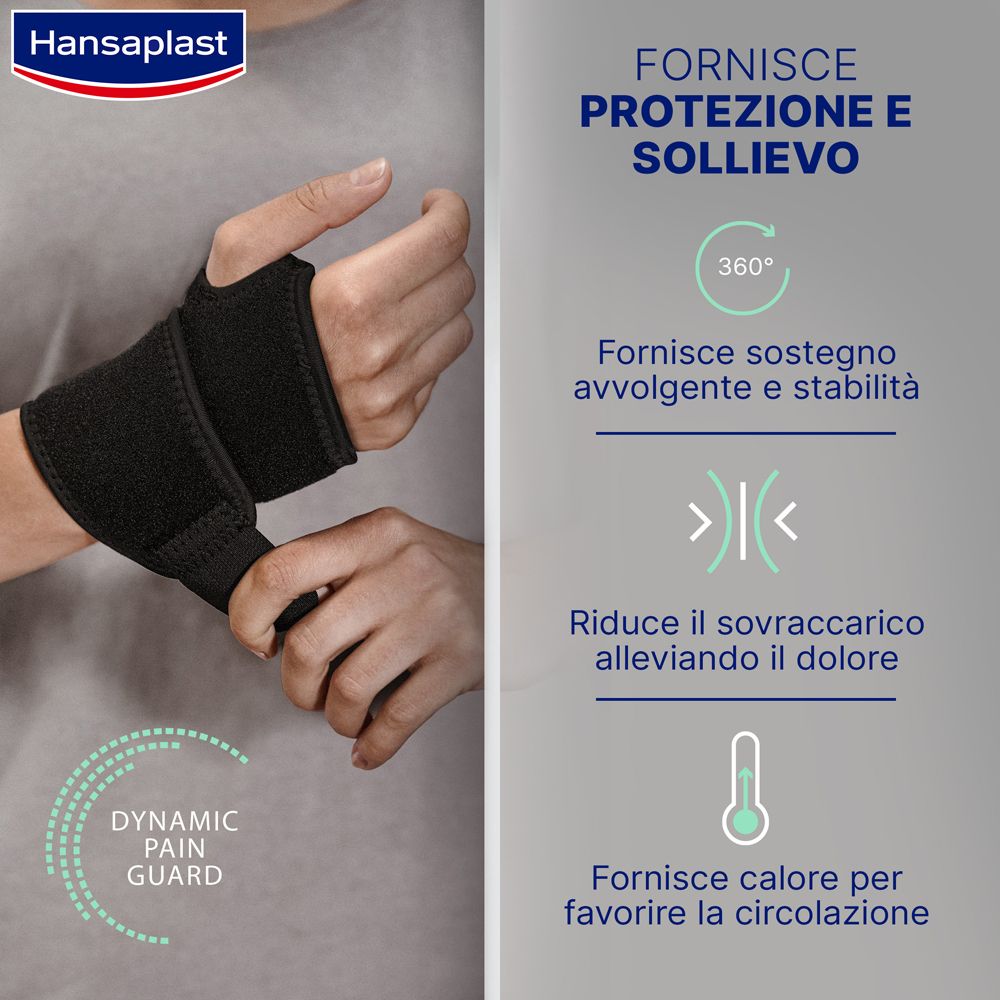 Hansaplast Sport Supporto Polso, Polsiera ortopedica per protezione e sollievo dal dolore, 1 pezzo - risparmia il 10% con il codice: NI10