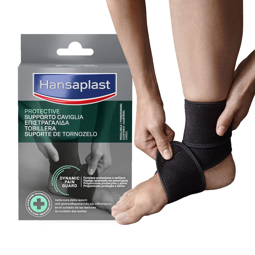 Hansaplast Sport Supporto Caviglia, Cavigliera ortopedica per protezione e sollievo, 1 pezzo - risparmia il 10% con il codice: NI10