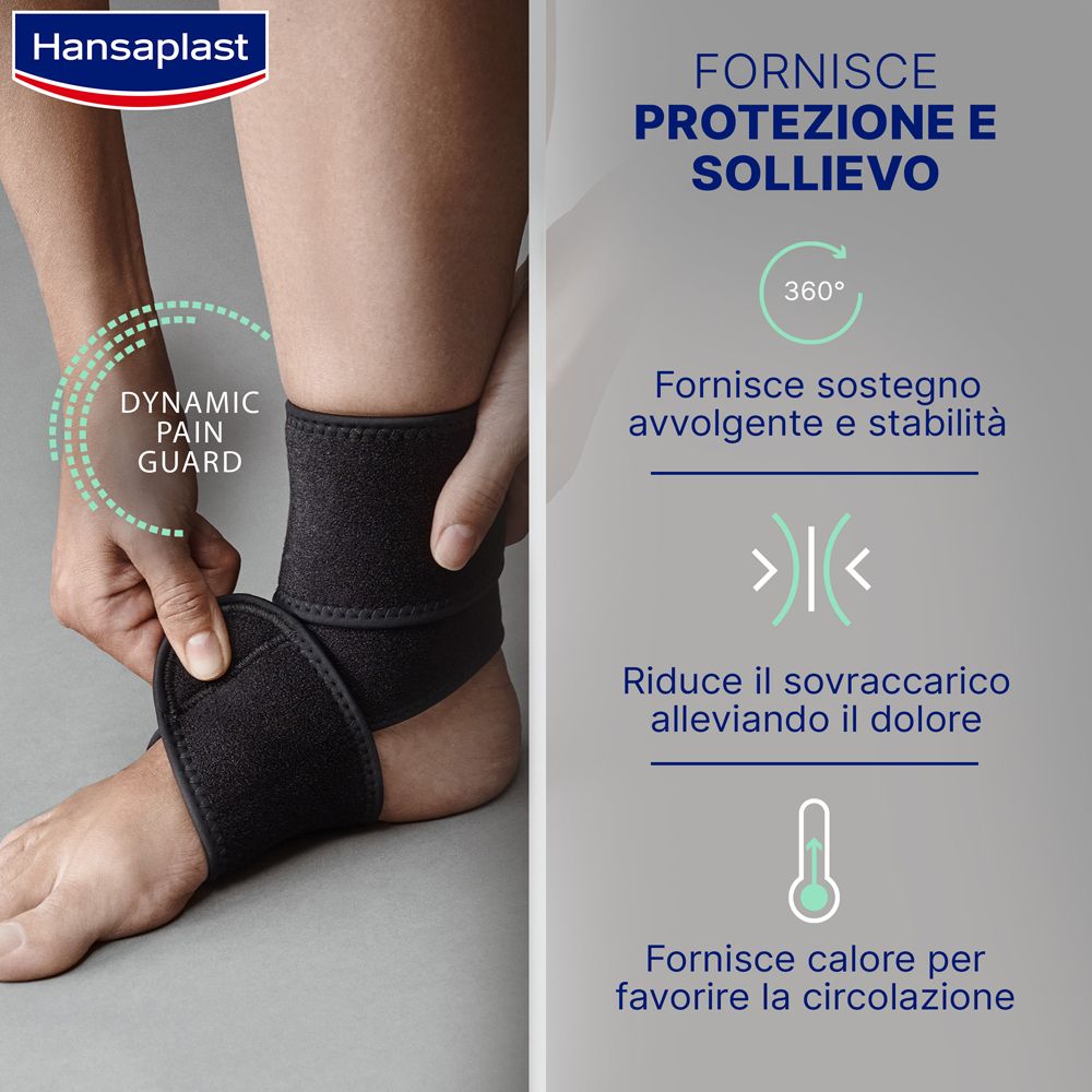 Hansaplast Sport Supporto Caviglia, Cavigliera ortopedica per protezione e sollievo, 1 pezzo - risparmia il 10% con il codice: NI10