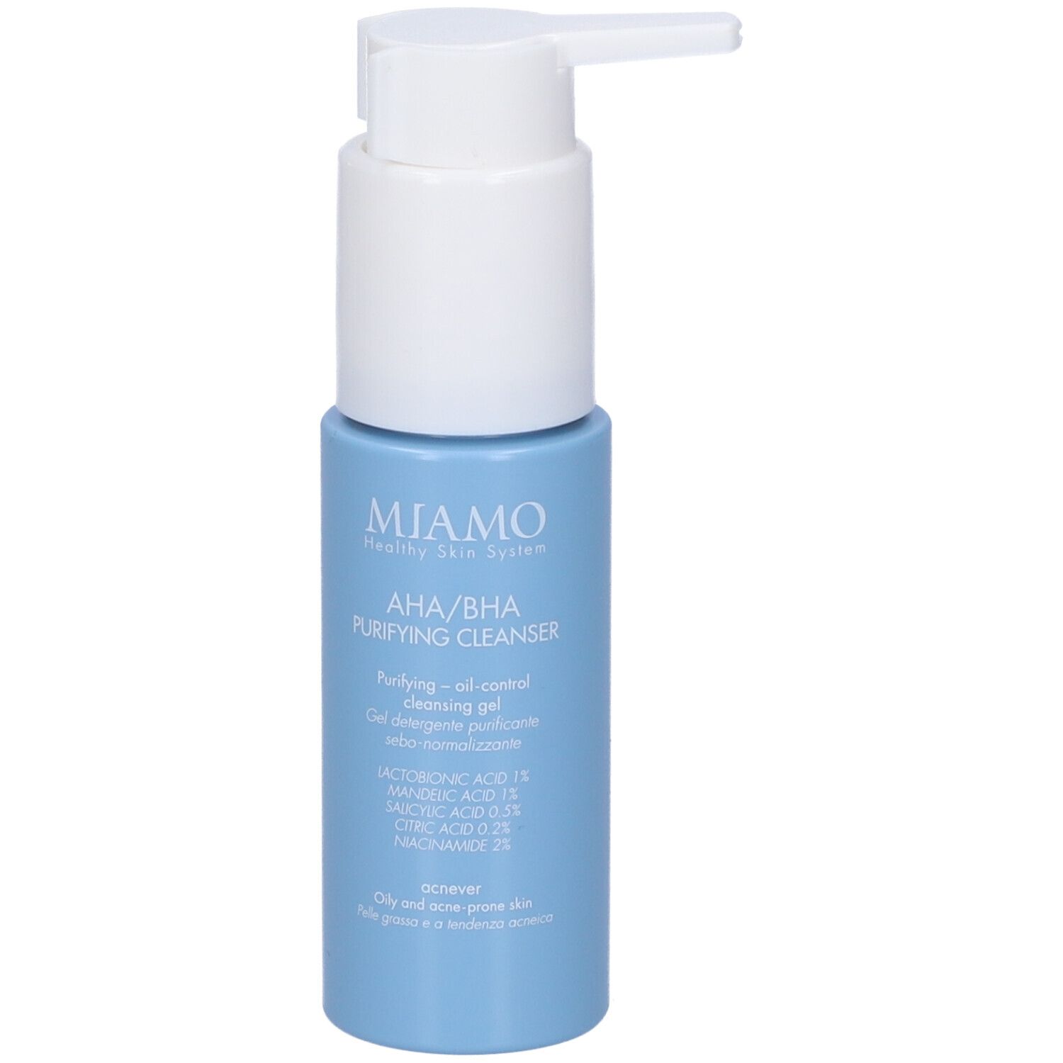 Miamo AHA/BHA Gel Detergente Purificante Sebo Normalizzante