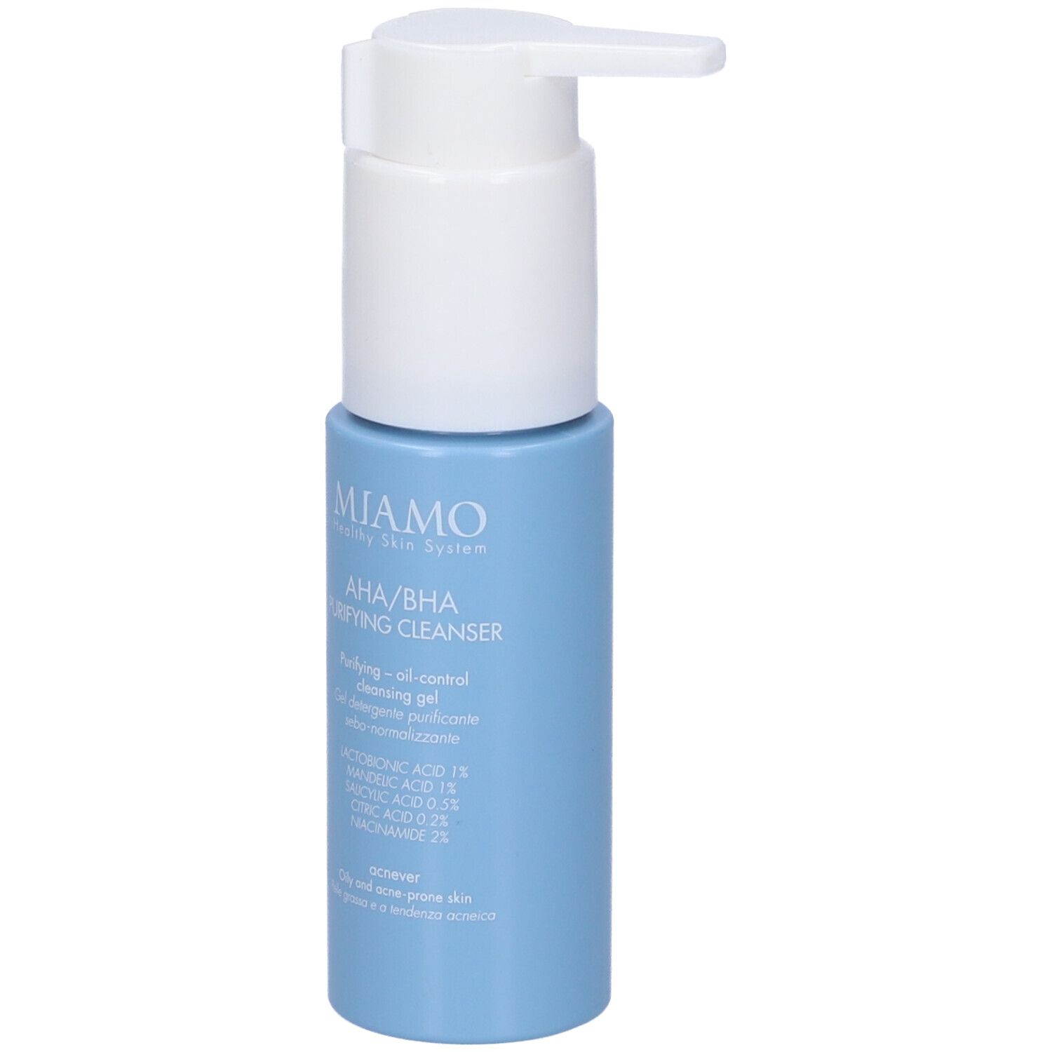 Miamo AHA/BHA Gel Detergente Purificante Sebo Normalizzante