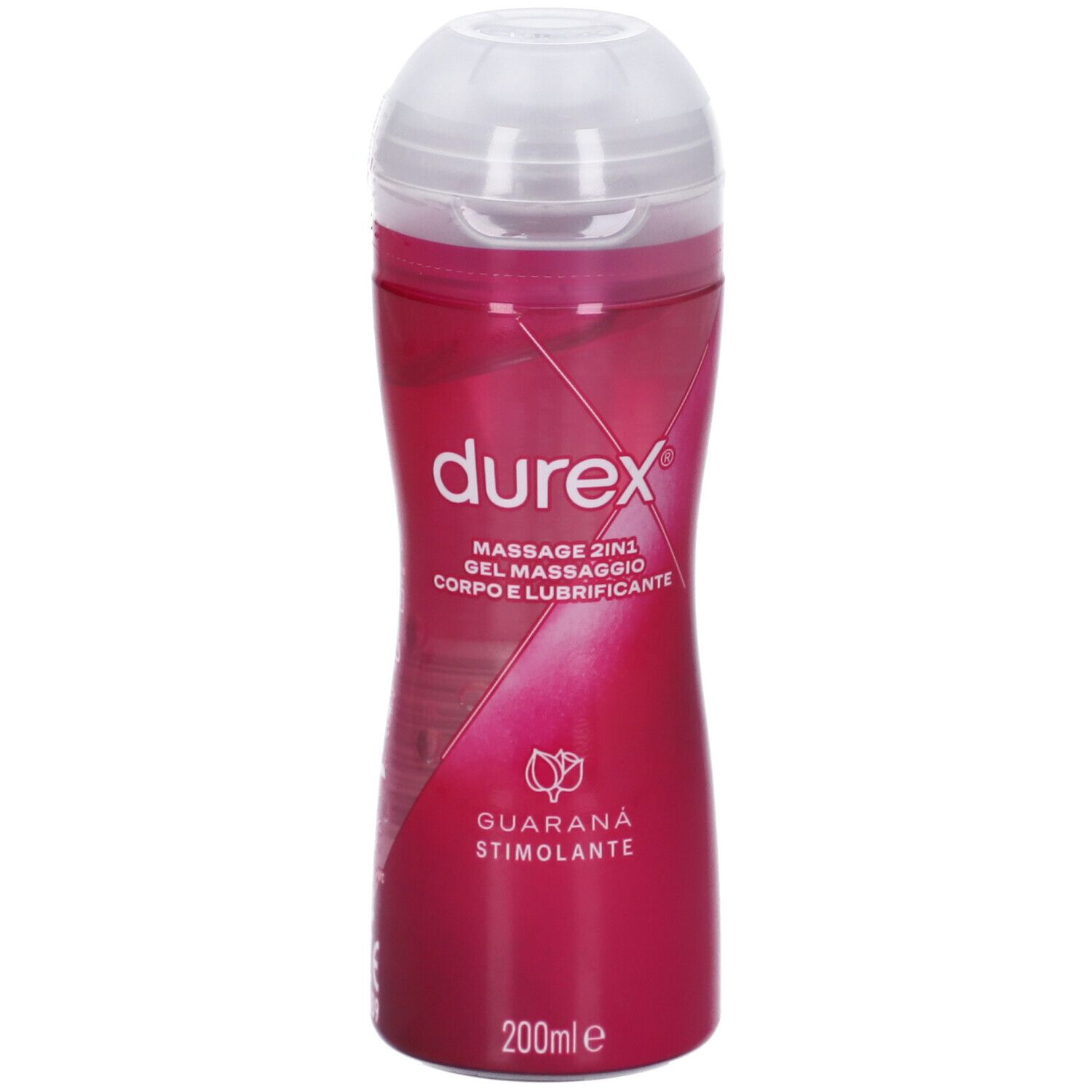 DUREX MASSAGE 2 IN 1 GEL MASSAGGIO CORPO E LUBRIFICANTE GUARANA' 200 ML