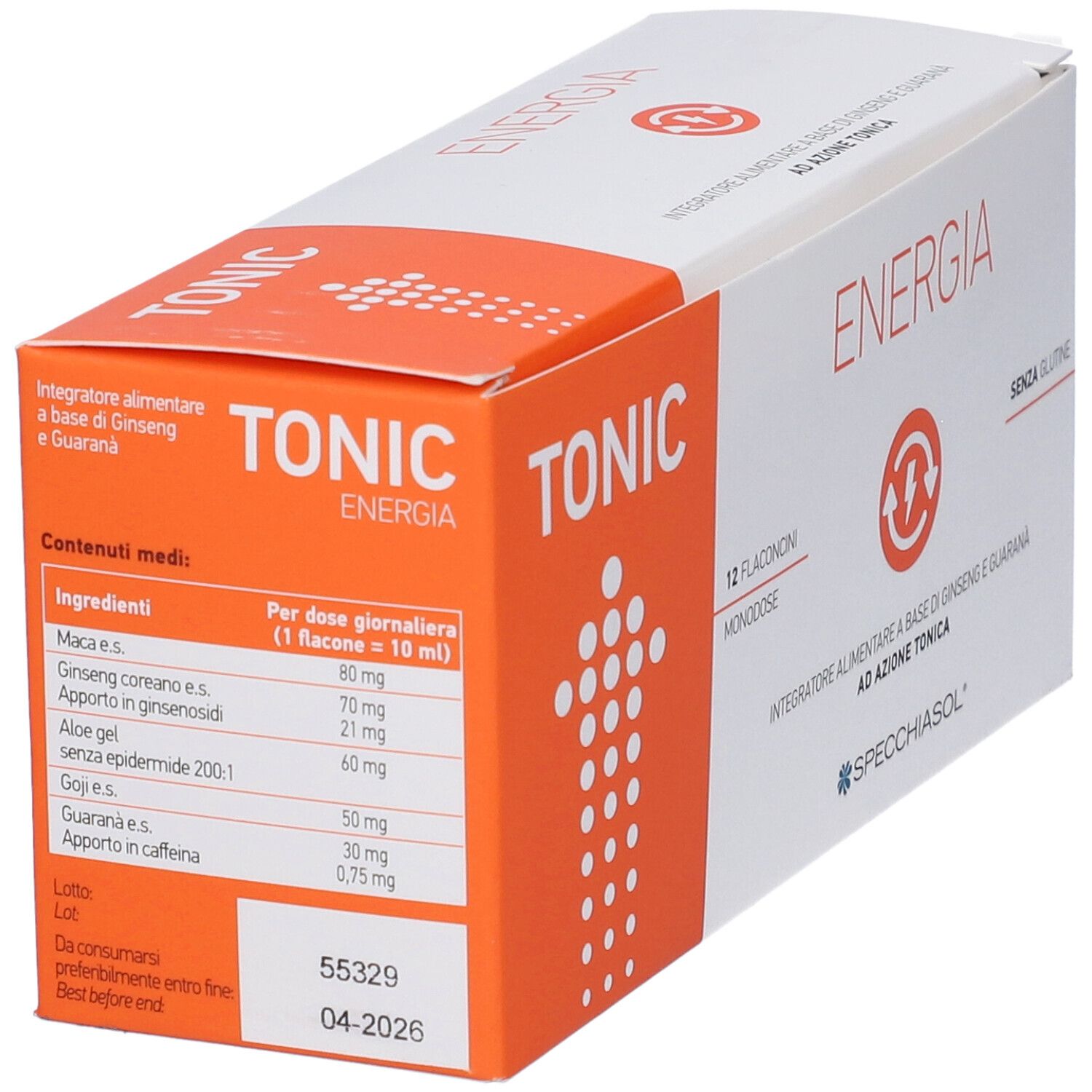 Tonic Energia 12 Flaconcini Da 10 Ml