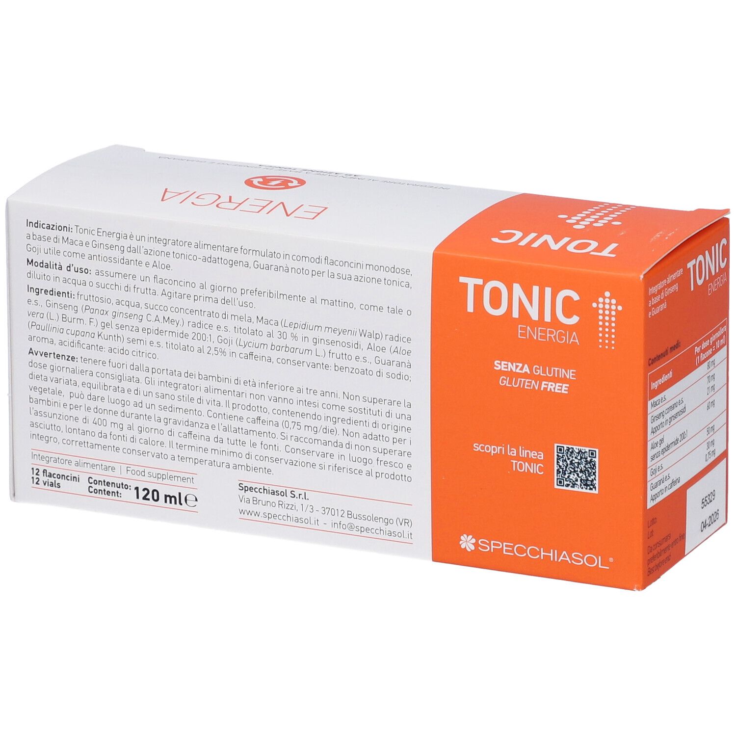 Tonic Energia 12 Flaconcini Da 10 Ml
