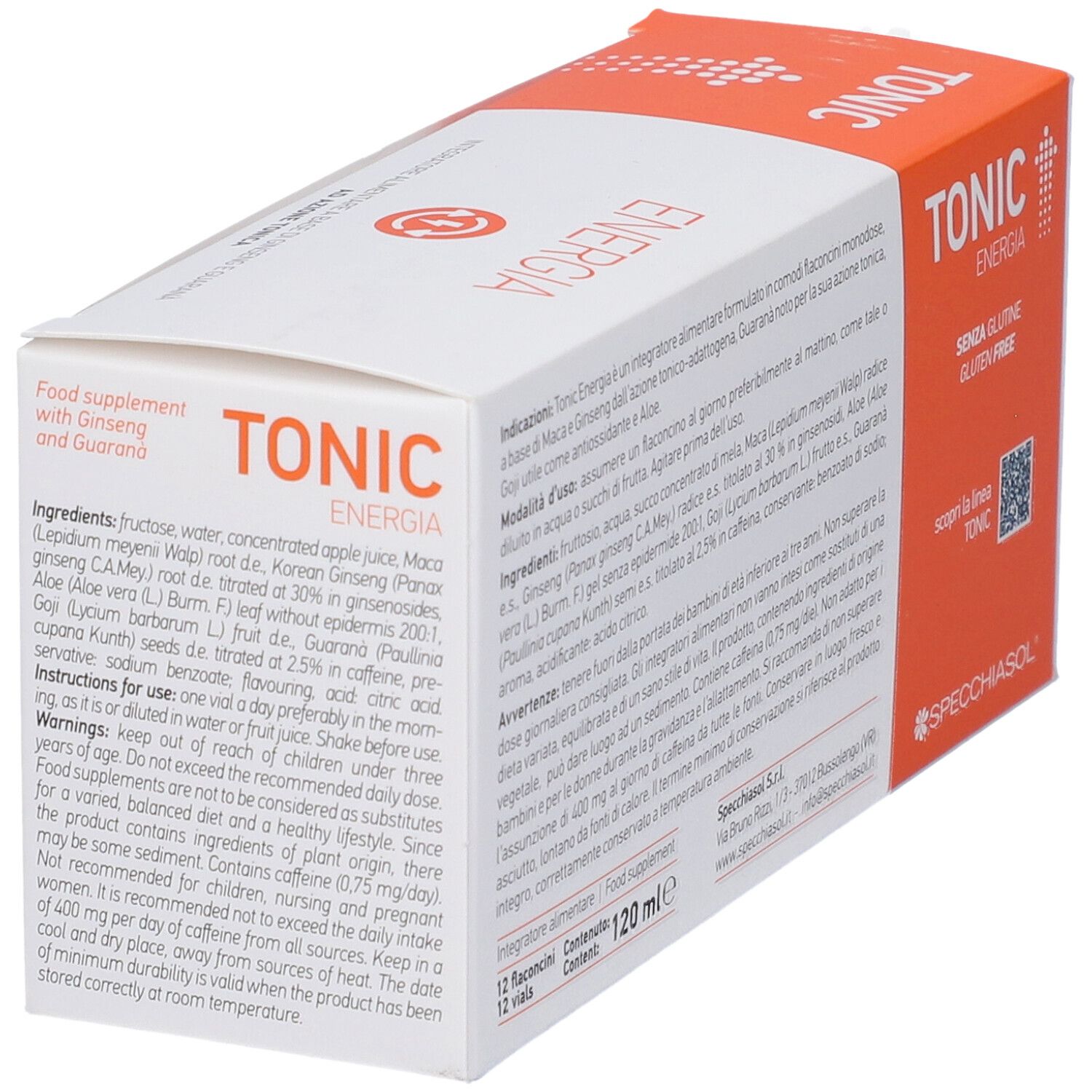 Tonic Energia 12 Flaconcini Da 10 Ml