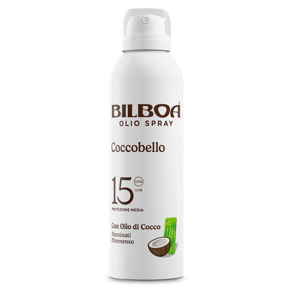 Bilboa Coccobello  Spray Solare SPF 15 con olio di cocco