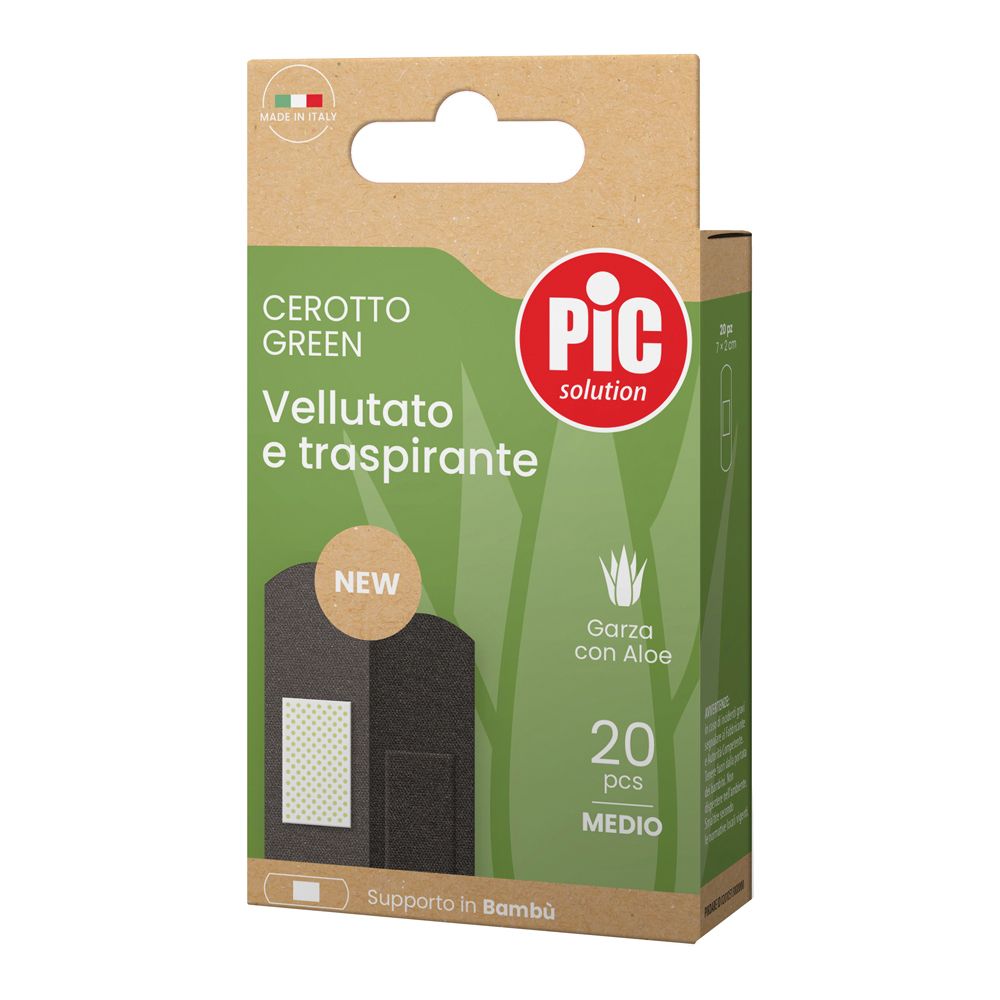 Pic Cerotto Green Bambù Aloe Sterile Medio 20 pezzi