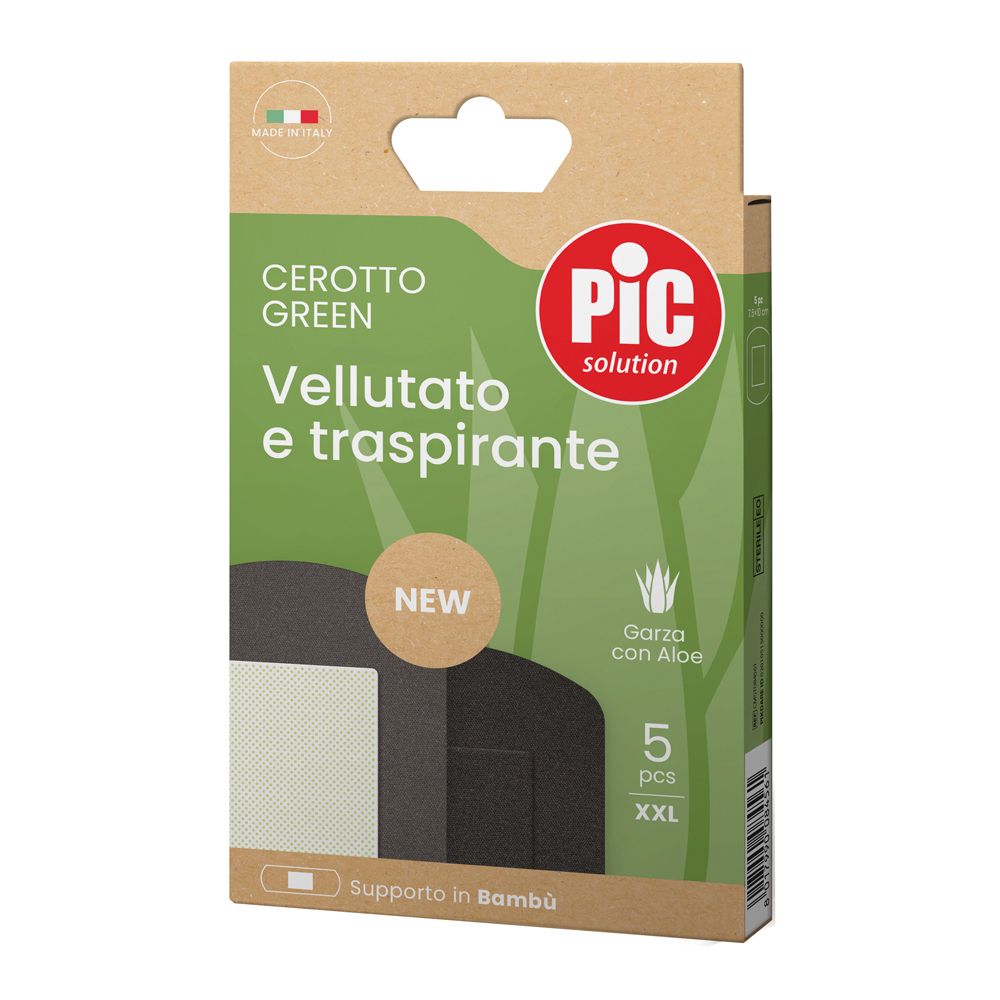 Pic Cerotto Green Bambù Aloe Sterile 7,5 x 10 cm 5 pezzi