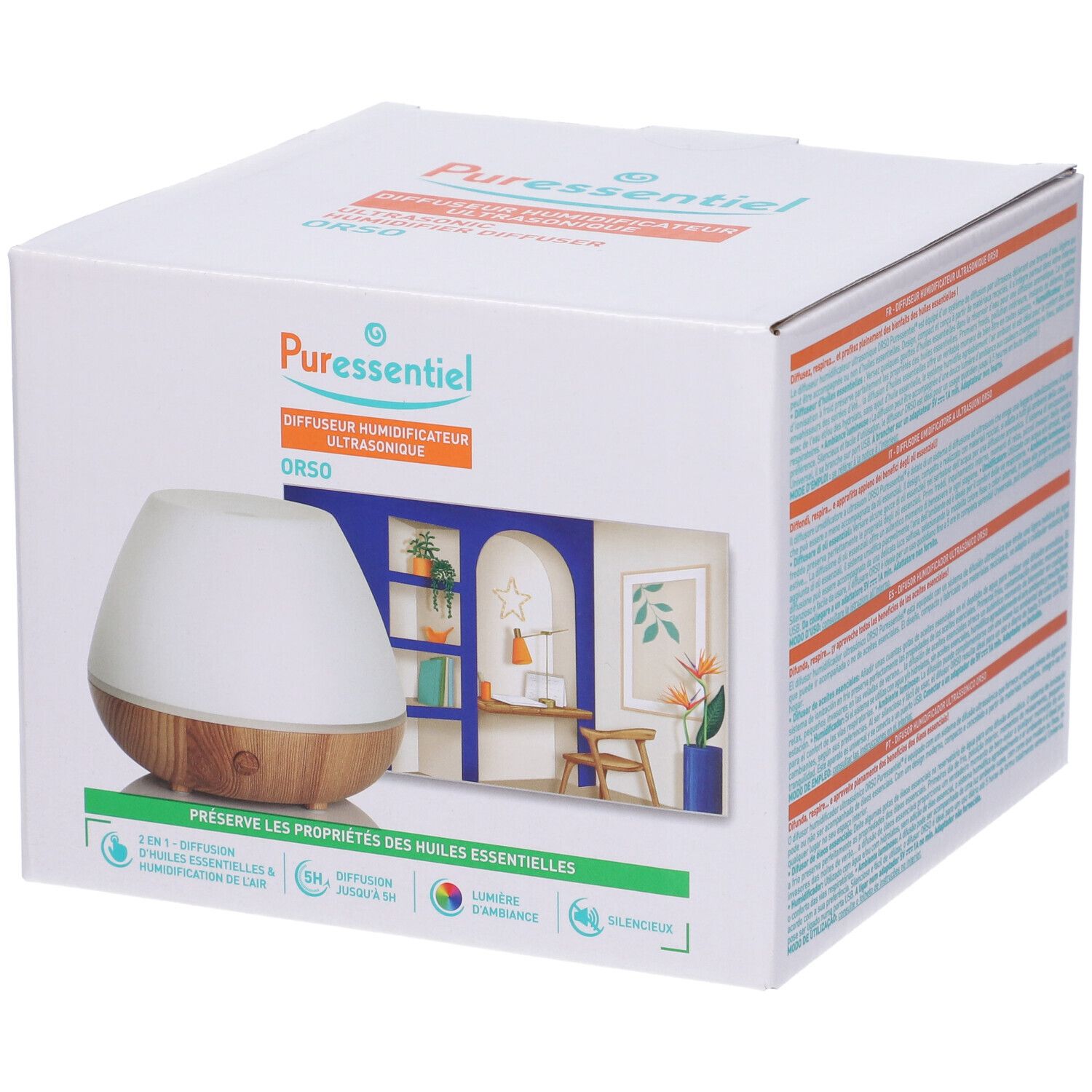 Puressentiel Diffusore Umidificatore a Ultrasuoni Orso
