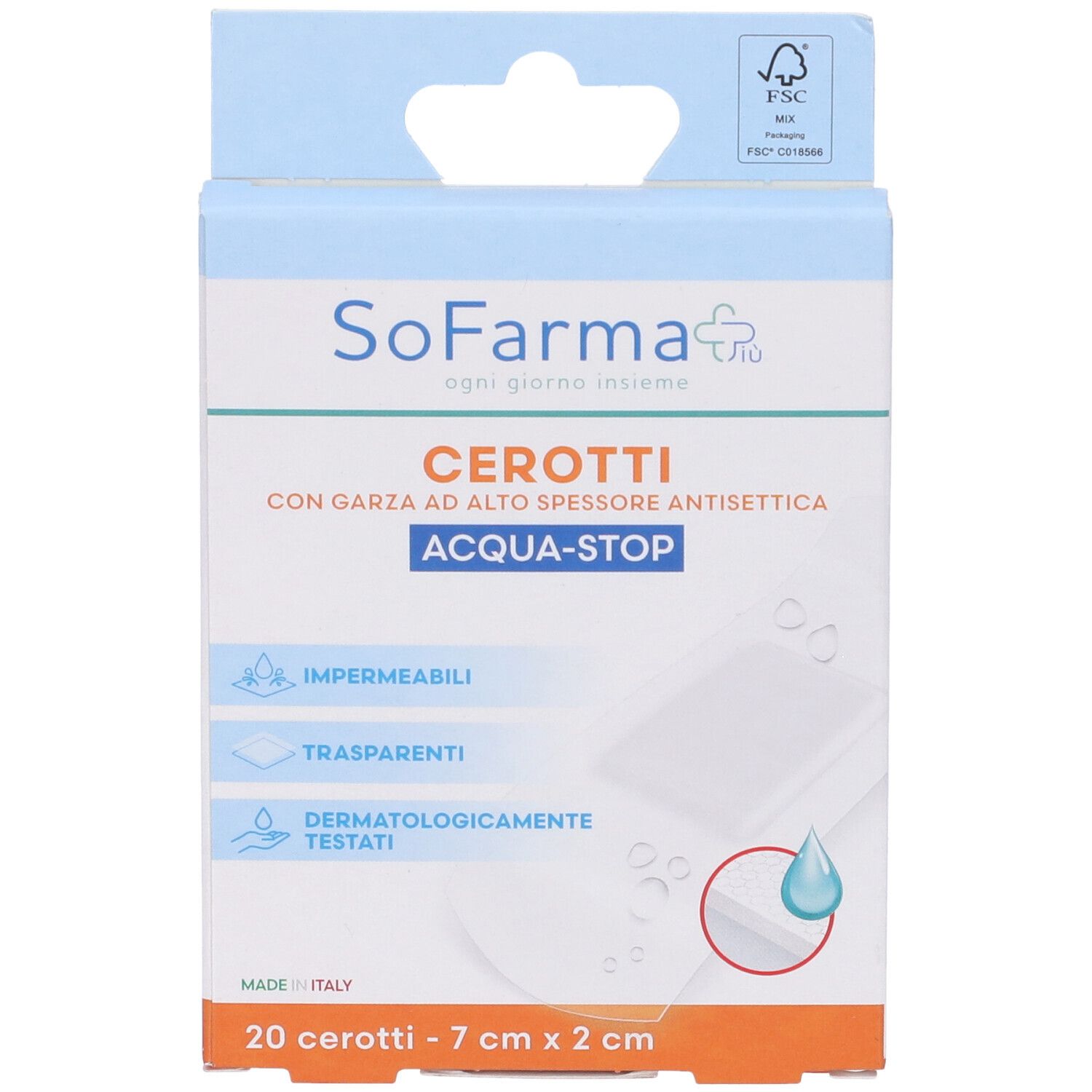 Sofarmapiu' Cerotto Acquastop 7X2 Cm
