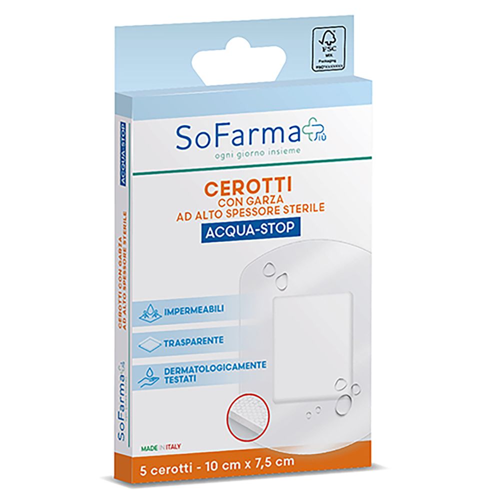 Sofarmapiu' Cerotto Acquastop 10X7,5 Cm